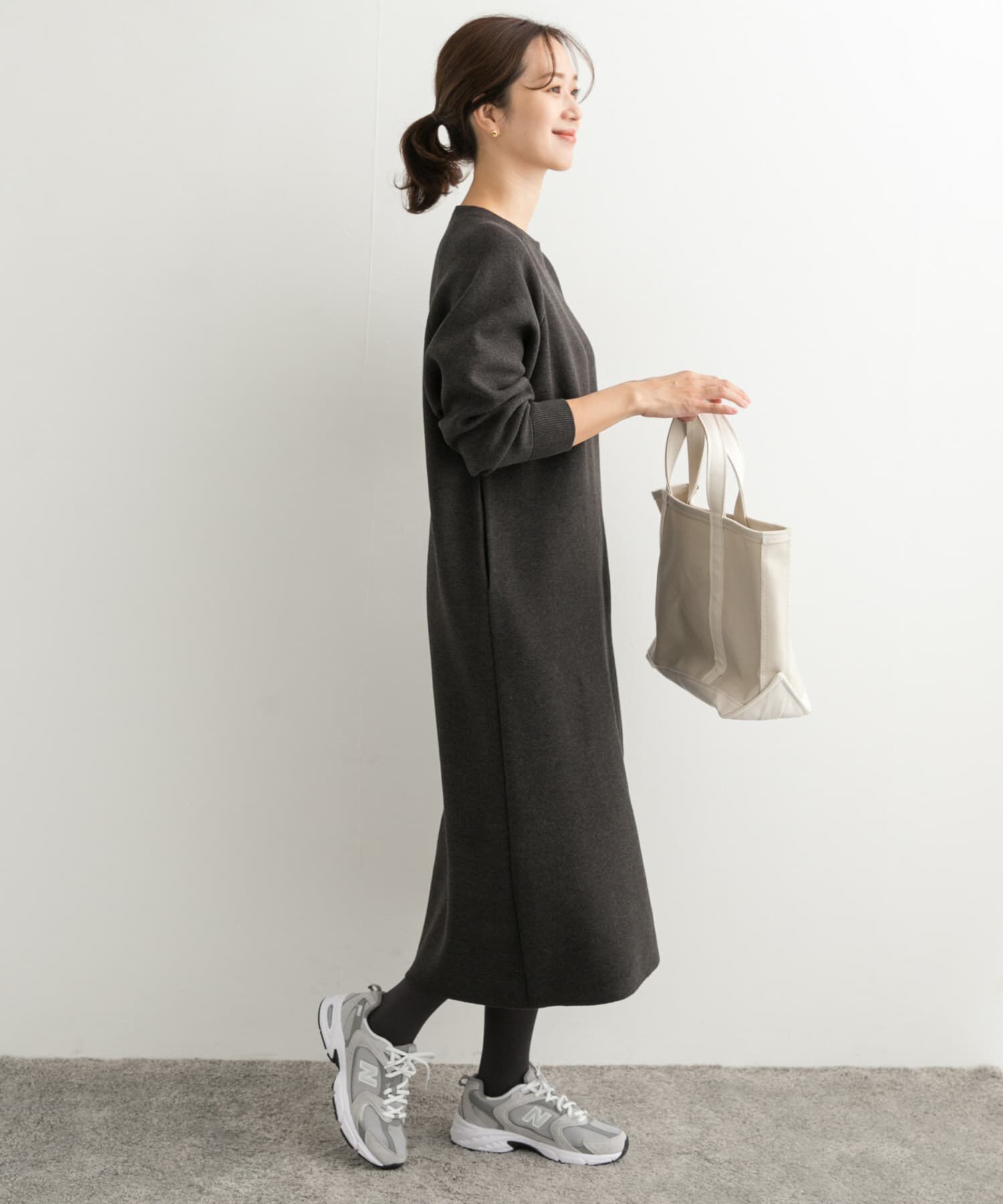 URBAN RESEARCH DOORS「スウェットライクニットワンピース」|ワンピース|