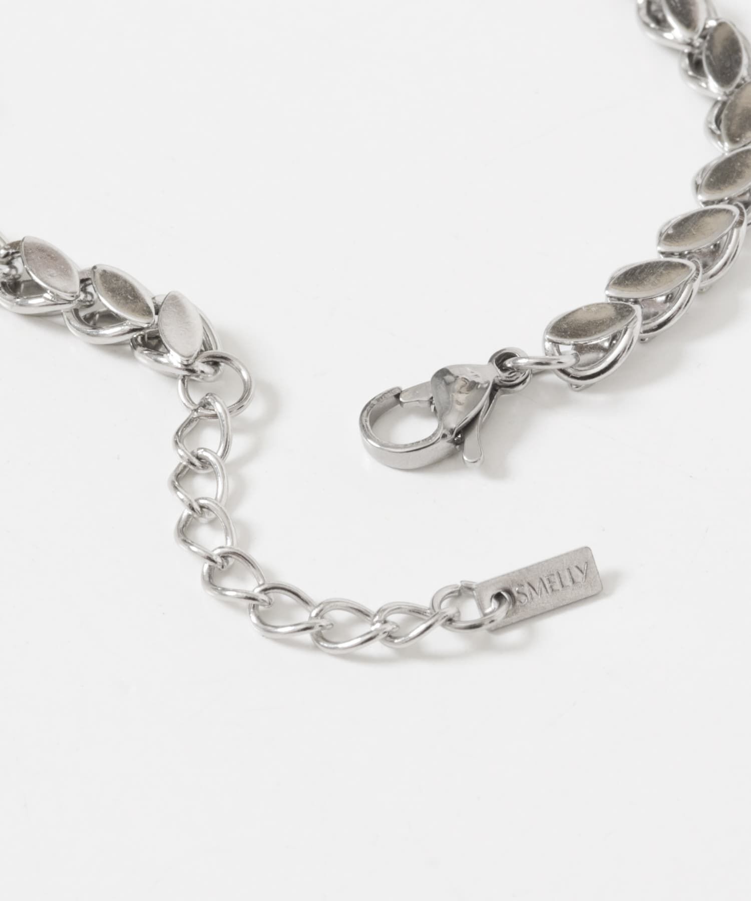 SMELLY「ステンレスリーフモチーフチェーンブレスレット」|ブレスレット・バングル|