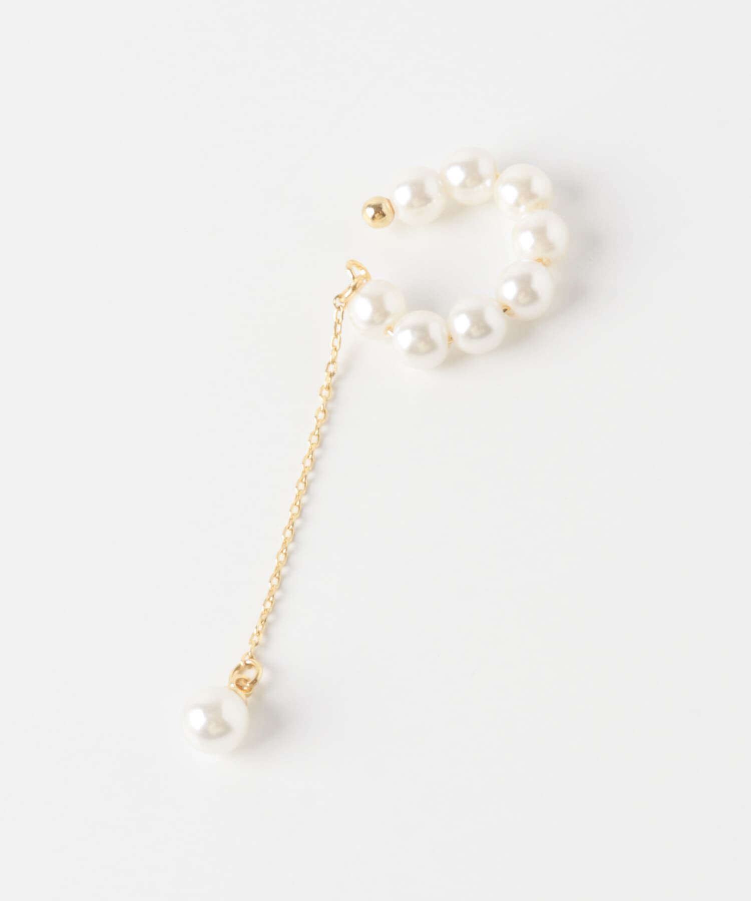 SMELLY「パールチェーンイヤカフ」|イヤリング|