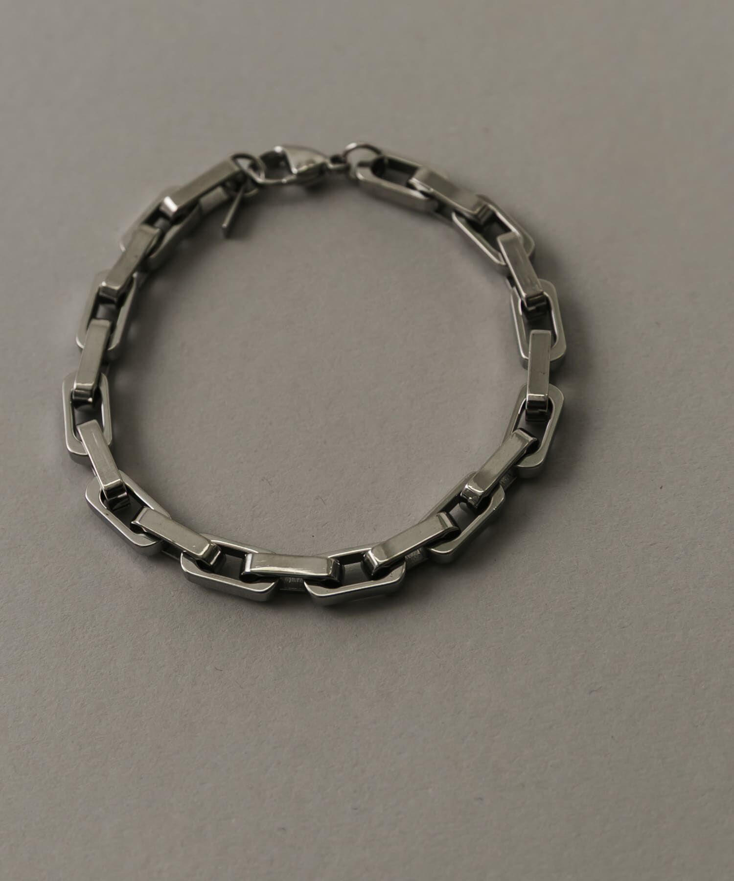 SMELLY「ステンレススクエアチェーンブレスレット」|ブレスレット・バングル|