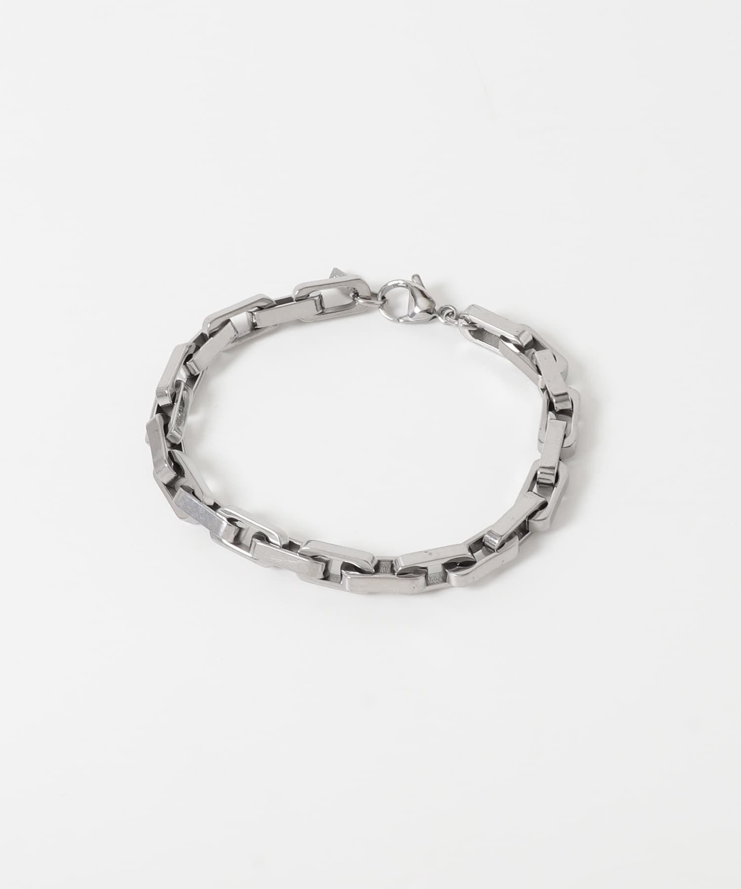 SMELLY「ステンレススクエアチェーンブレスレット」|ブレスレット・バングル|