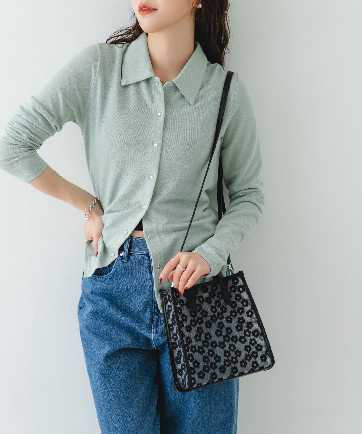 RODE SKO「フラワーシアー2WAYハンドバッグ」|ハンドバッグ|