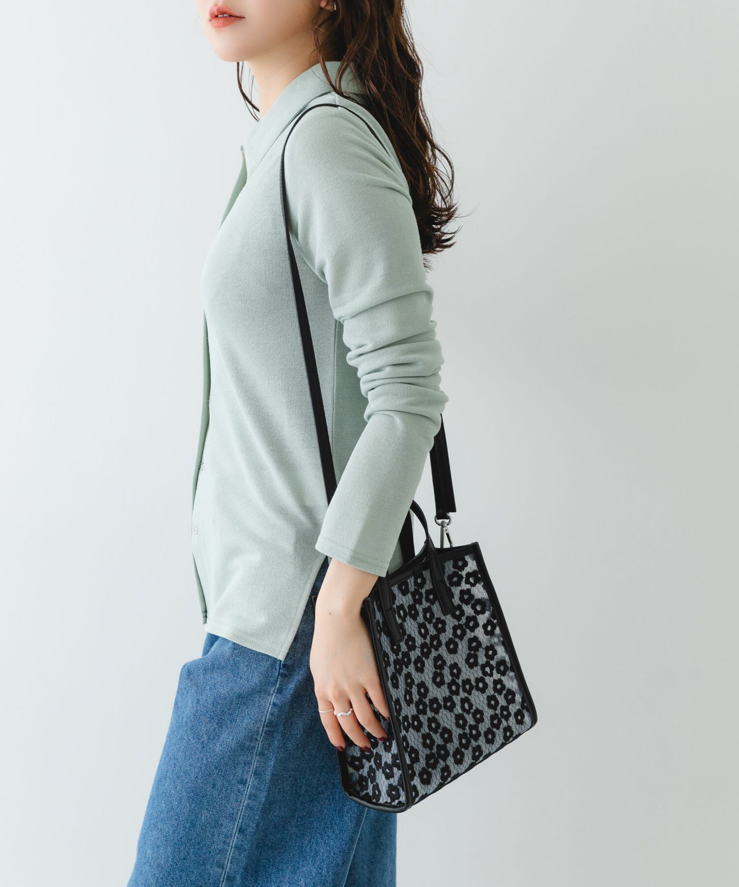 RODE SKO「フラワーシアー2WAYハンドバッグ」|ハンドバッグ|