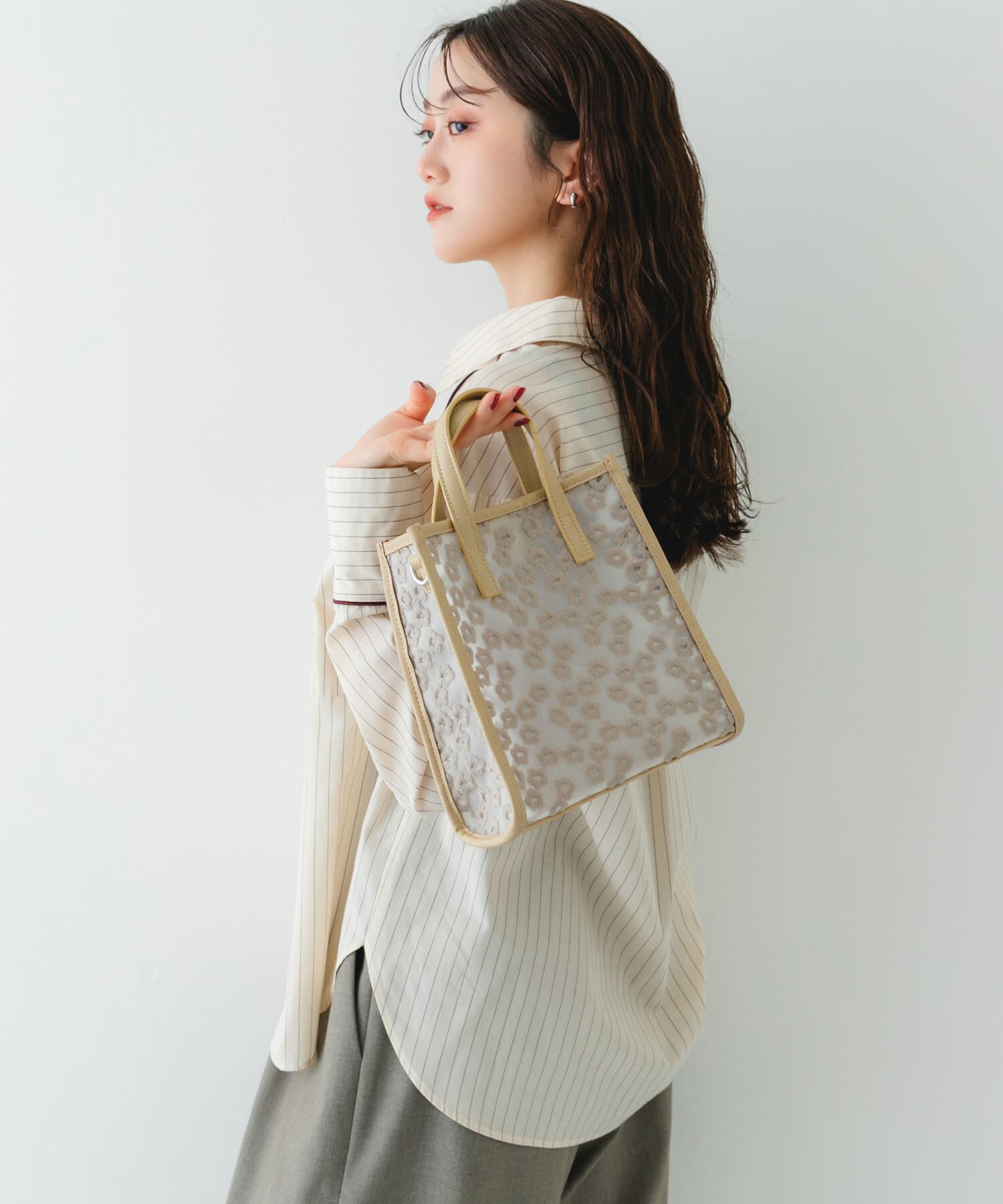 RODE SKO「フラワーシアー2WAYハンドバッグ」|ハンドバッグ|