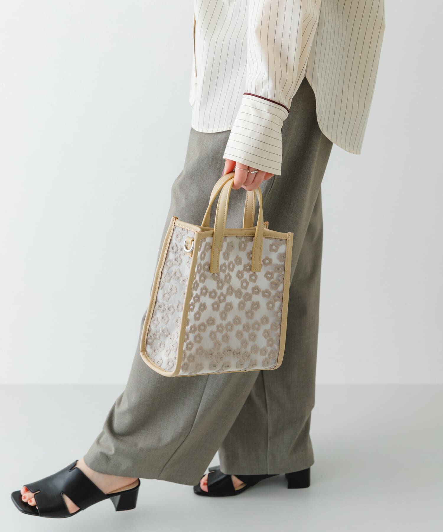 RODE SKO「フラワーシアー2WAYハンドバッグ」|ハンドバッグ|