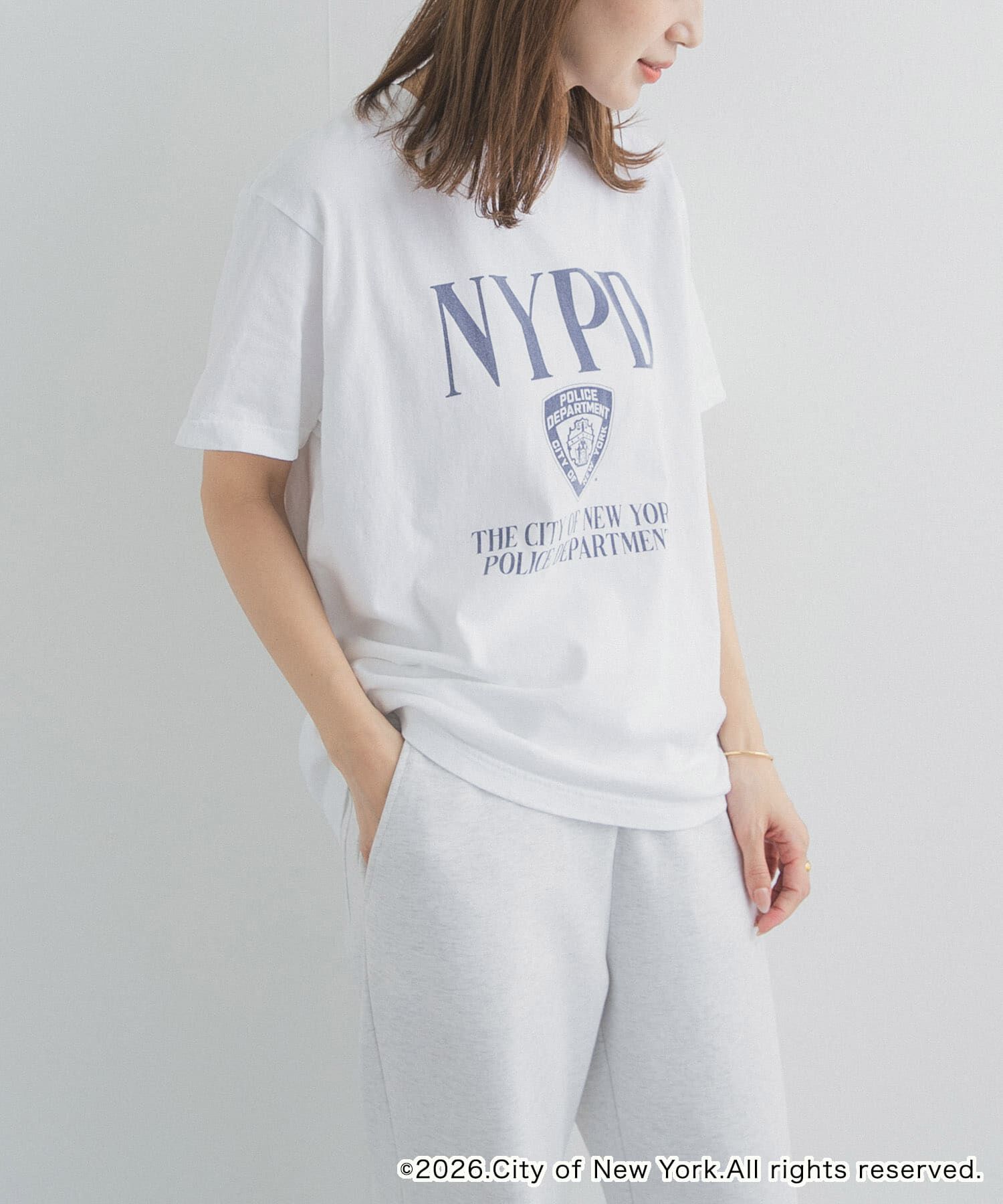 URBAN RESEARCH DOORS「『別注』GOOD ROCK SPEED&times;DOOS　NYC NYPD T-SHIRTS」|Tシャツ・カットソー|