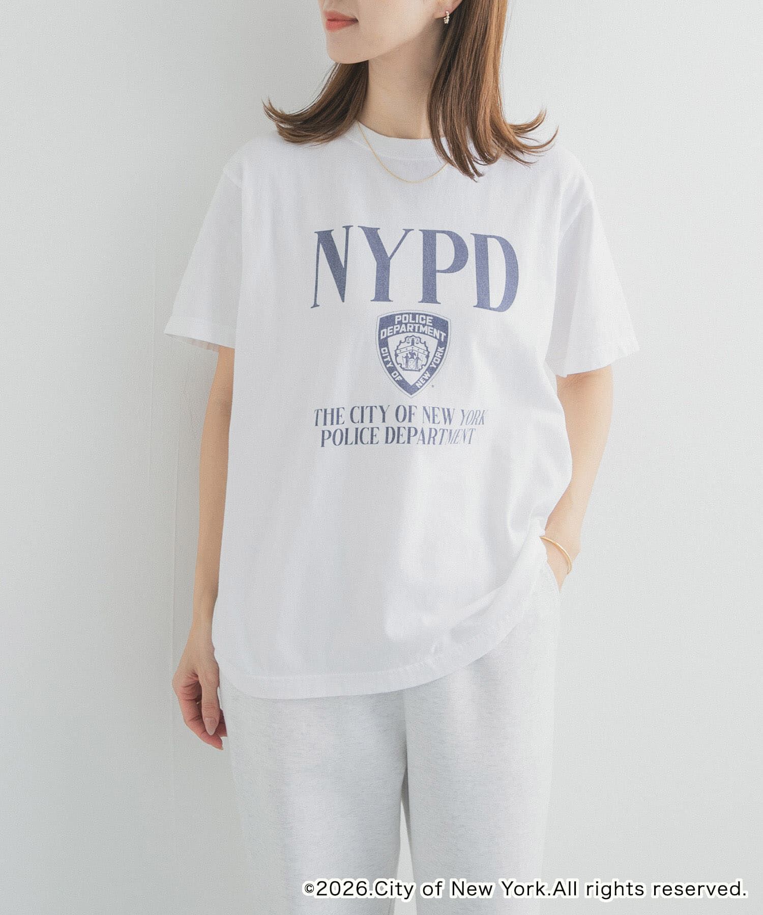 URBAN RESEARCH DOORS「『別注』GOOD ROCK SPEED&times;DOOS　NYC NYPD T-SHIRTS」|Tシャツ・カットソー|
