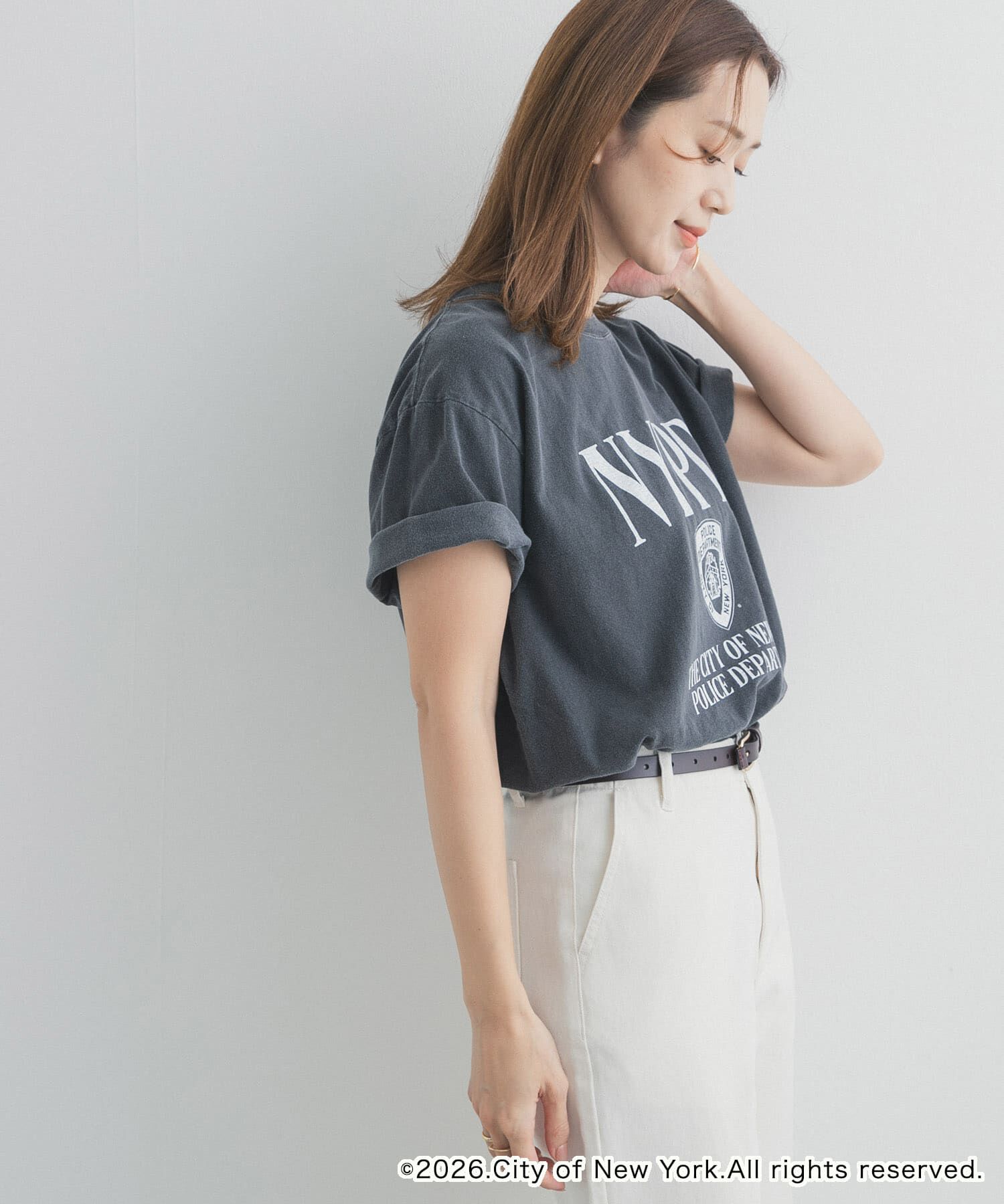 URBAN RESEARCH DOORS「『別注』GOOD ROCK SPEED&times;DOOS　NYC NYPD T-SHIRTS」|Tシャツ・カットソー|