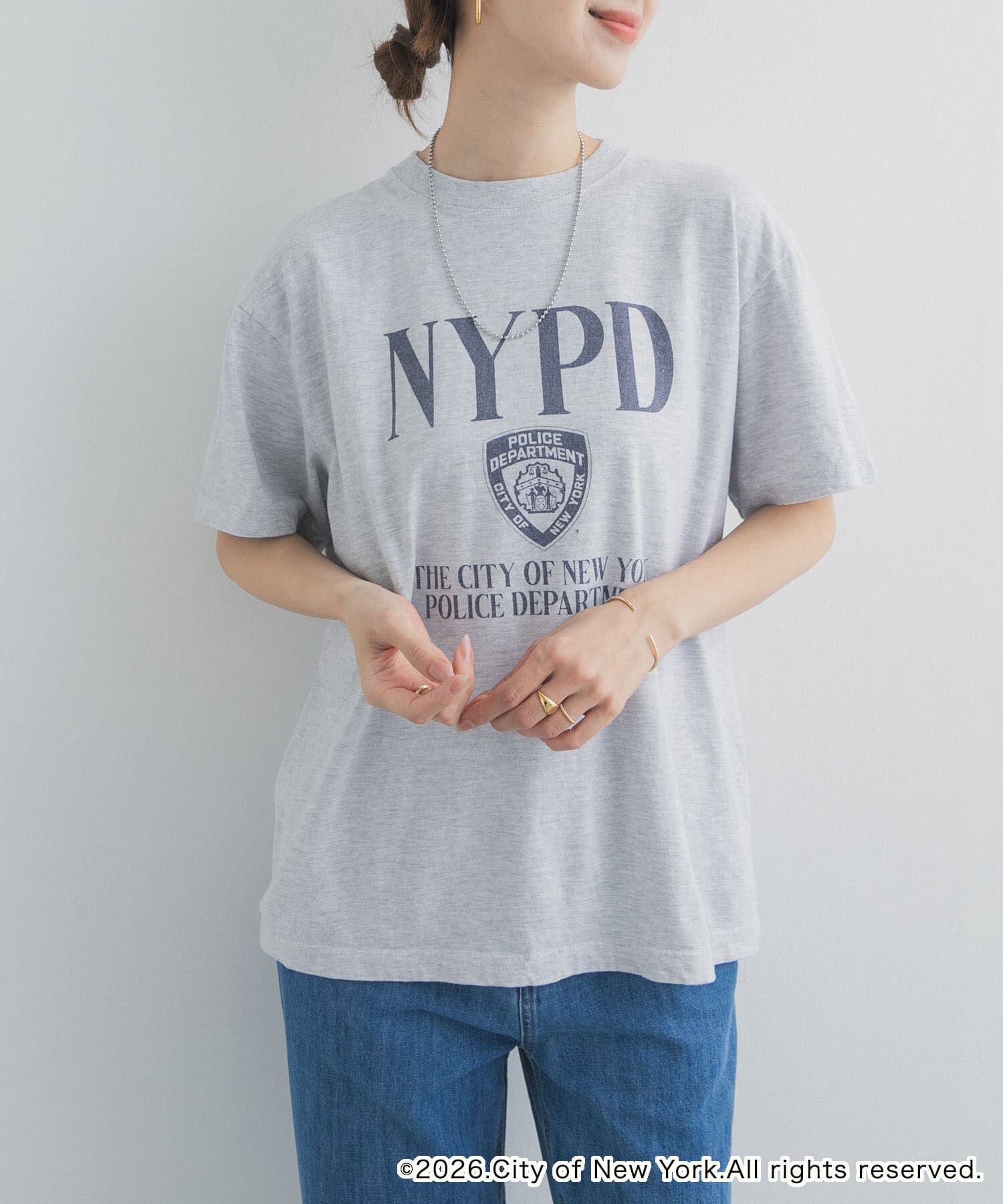 URBAN RESEARCH DOORS「『別注』GOOD ROCK SPEED&times;DOOS　NYC NYPD T-SHIRTS」|Tシャツ・カットソー|