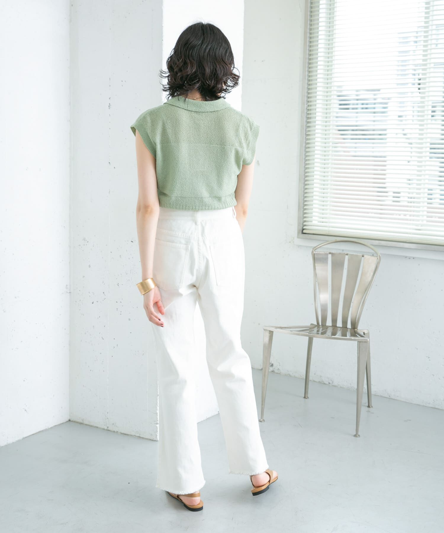  「リメイクダメージスリットデニム」|デニム|