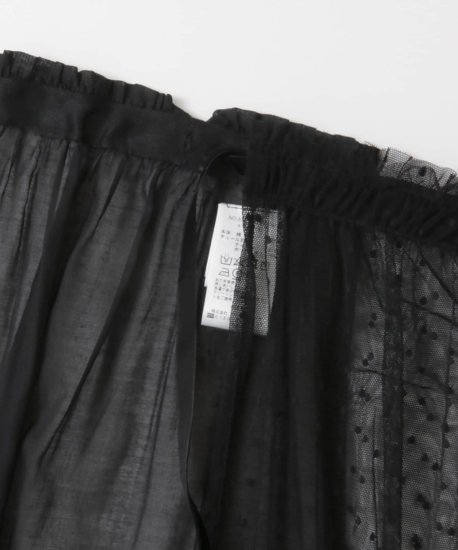  「レイヤードシアー巻きスカート&there4;」|スカート|