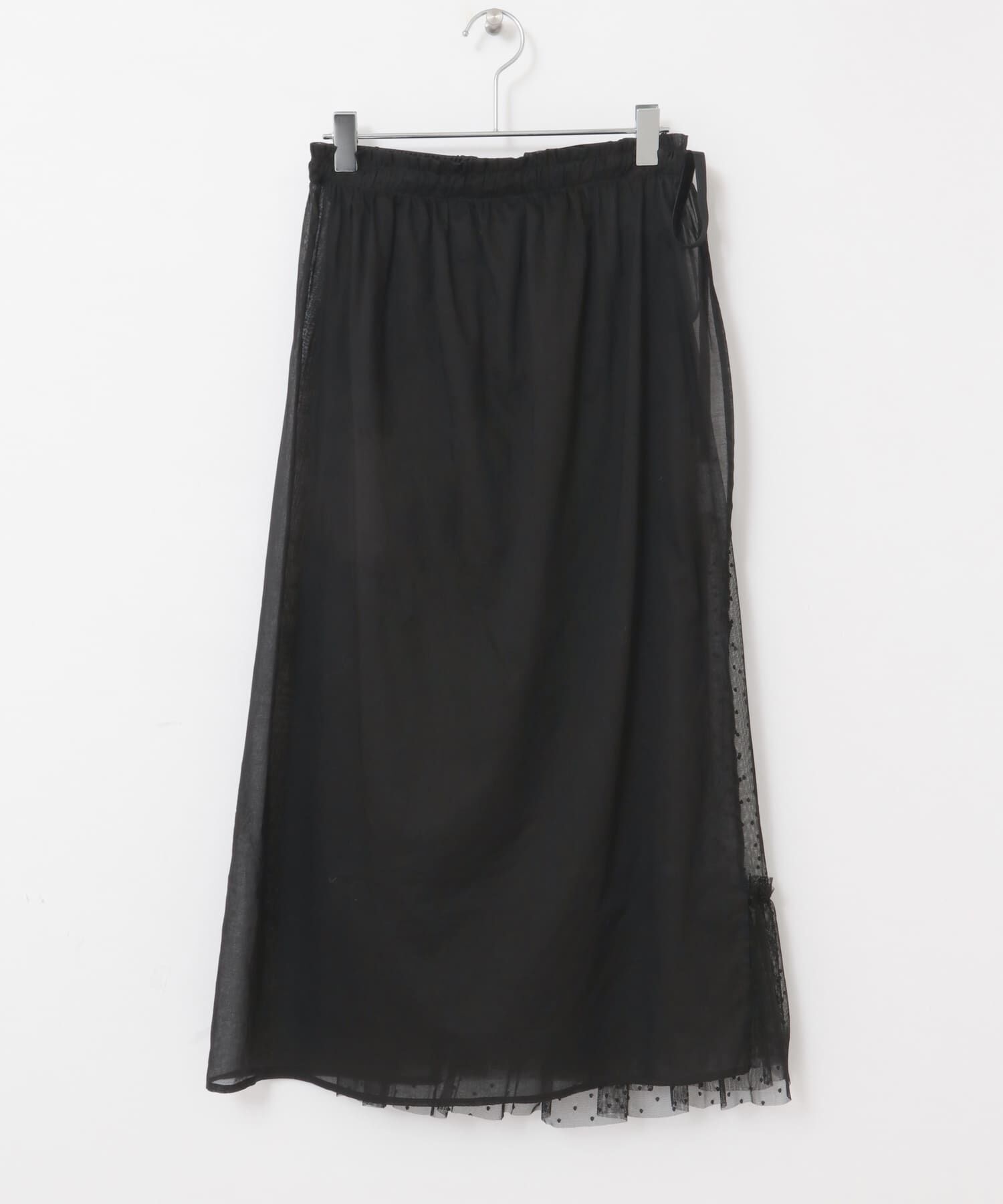  「レイヤードシアー巻きスカート&there4;」|スカート|