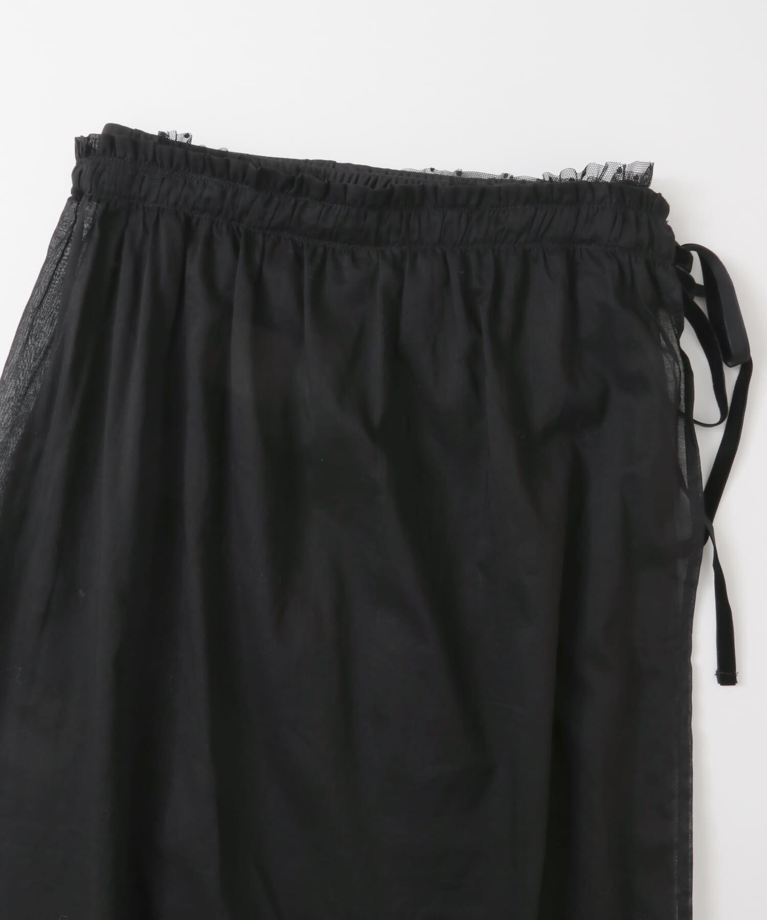  「レイヤードシアー巻きスカート&there4;」|スカート|