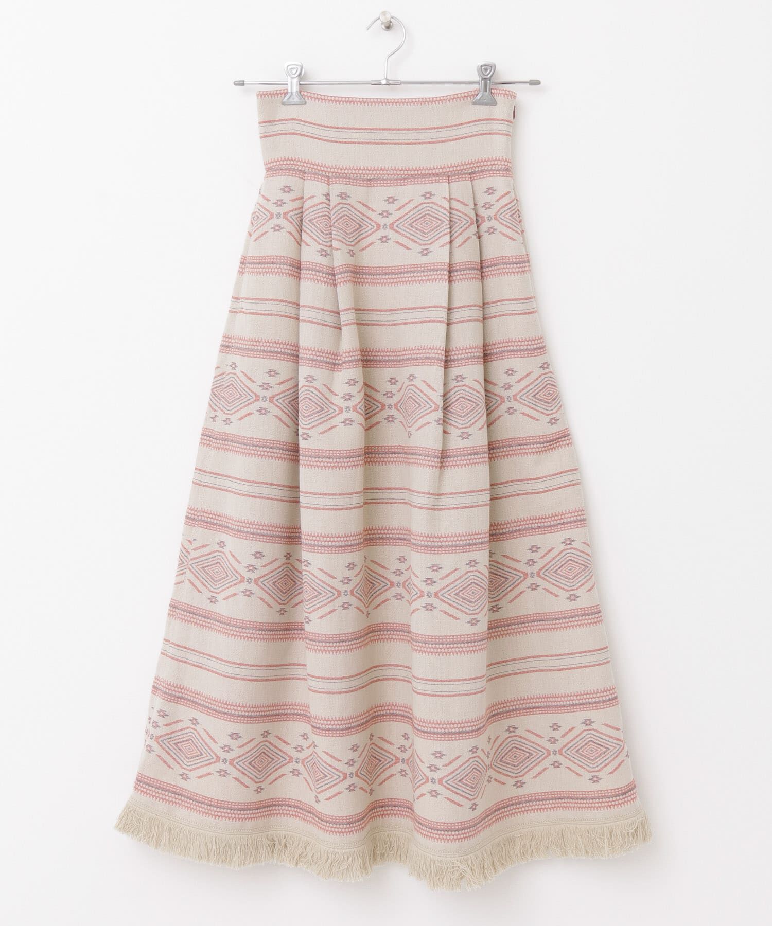  「エスニック柄ボリュームスカート」|スカート|