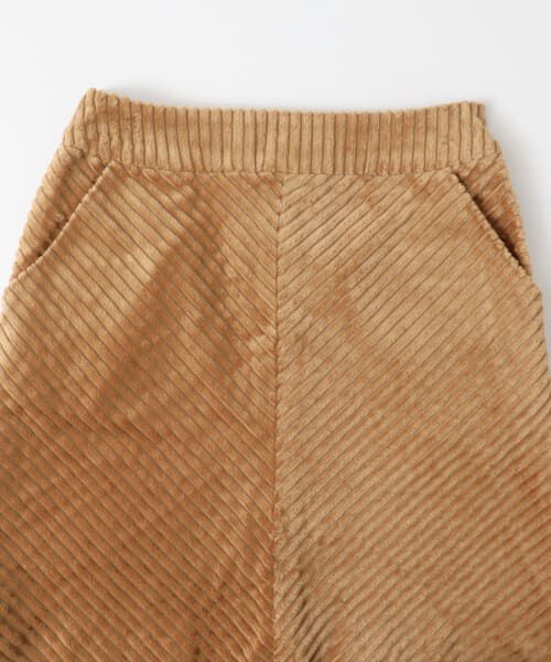  「ワイドコーデュロイミニスカート&there4;」|スカート|