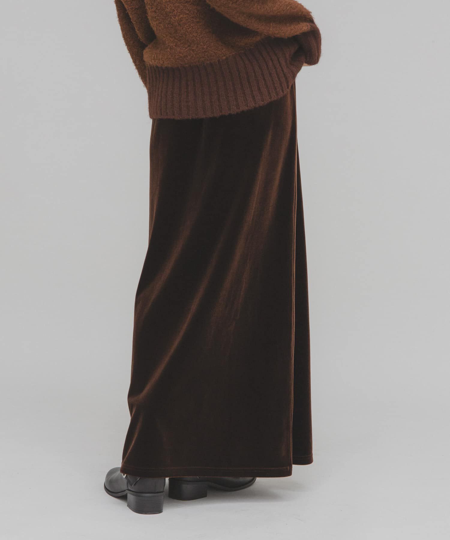  「ベロアナロースカート」|スカート|