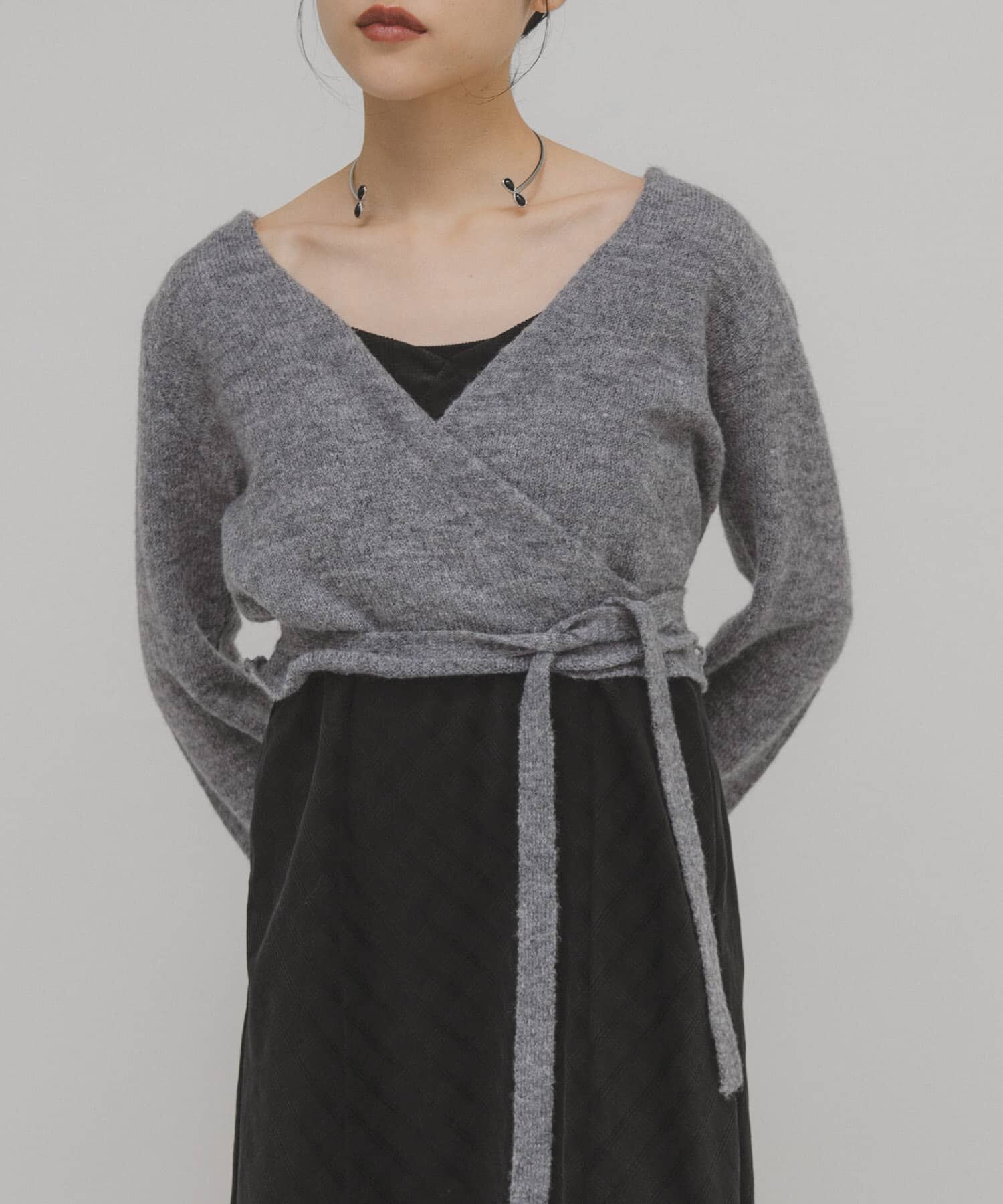  「カシュクールコンパクトニット」|ニット・セーター|