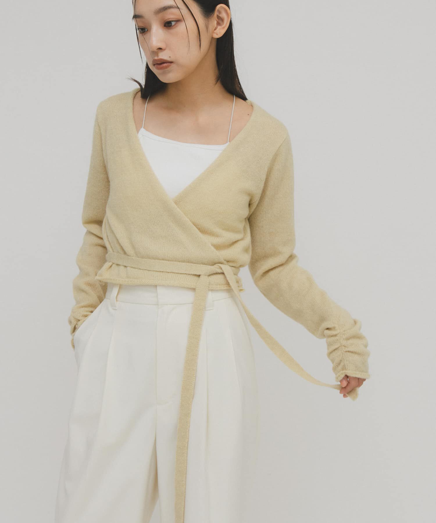  「カシュクールコンパクトニット」|ニット・セーター|