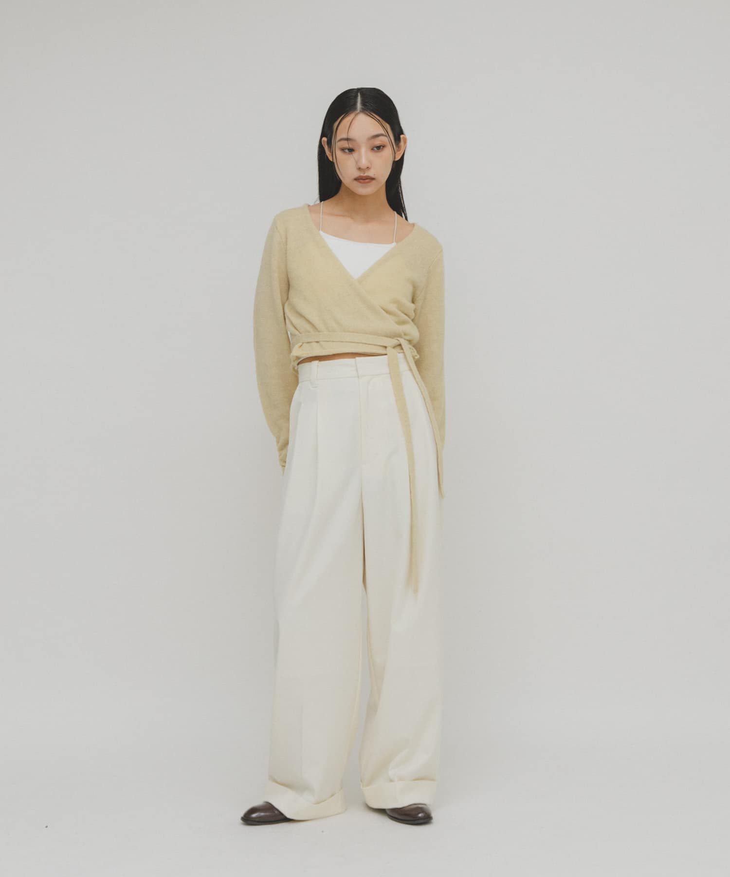  「カシュクールコンパクトニット」|ニット・セーター|