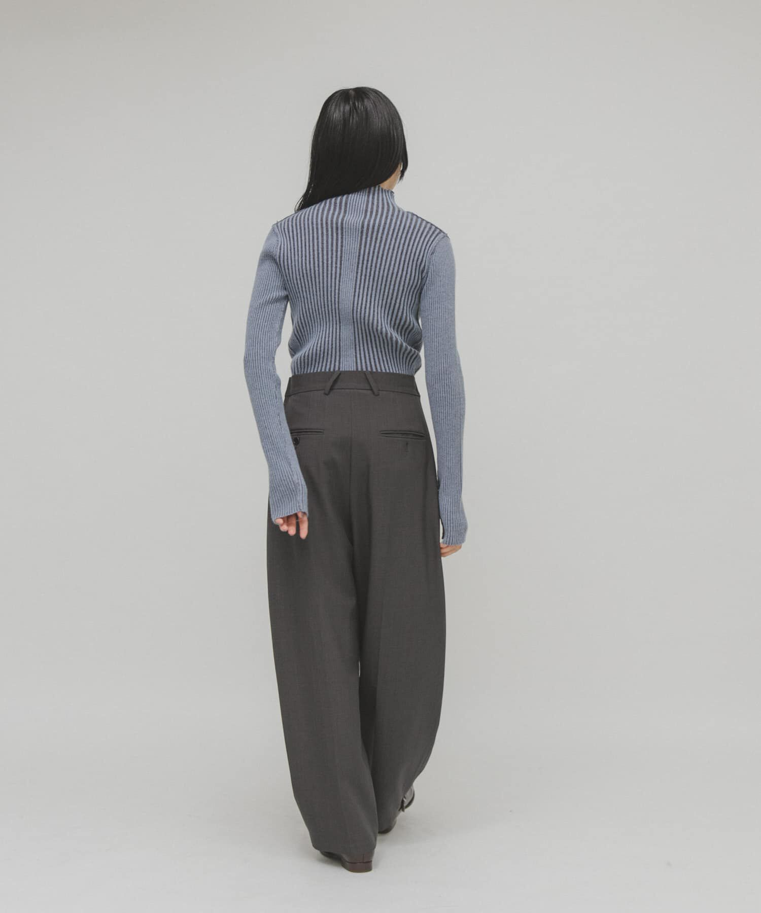  「illi　ランダムRIBハイネックニット」|ニット・セーター|