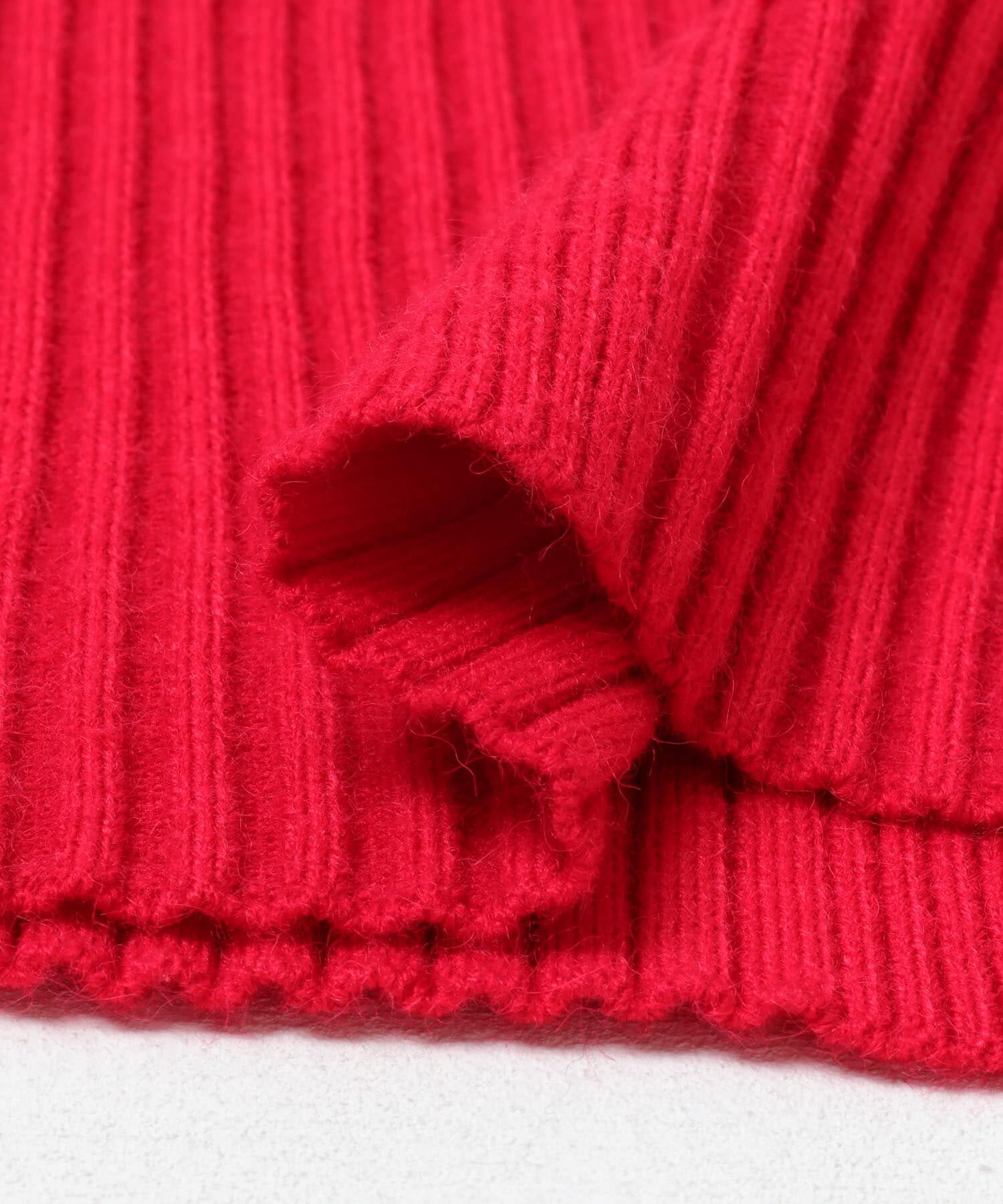  「illi　ランダムRIBハイネックニット」|ニット・セーター|