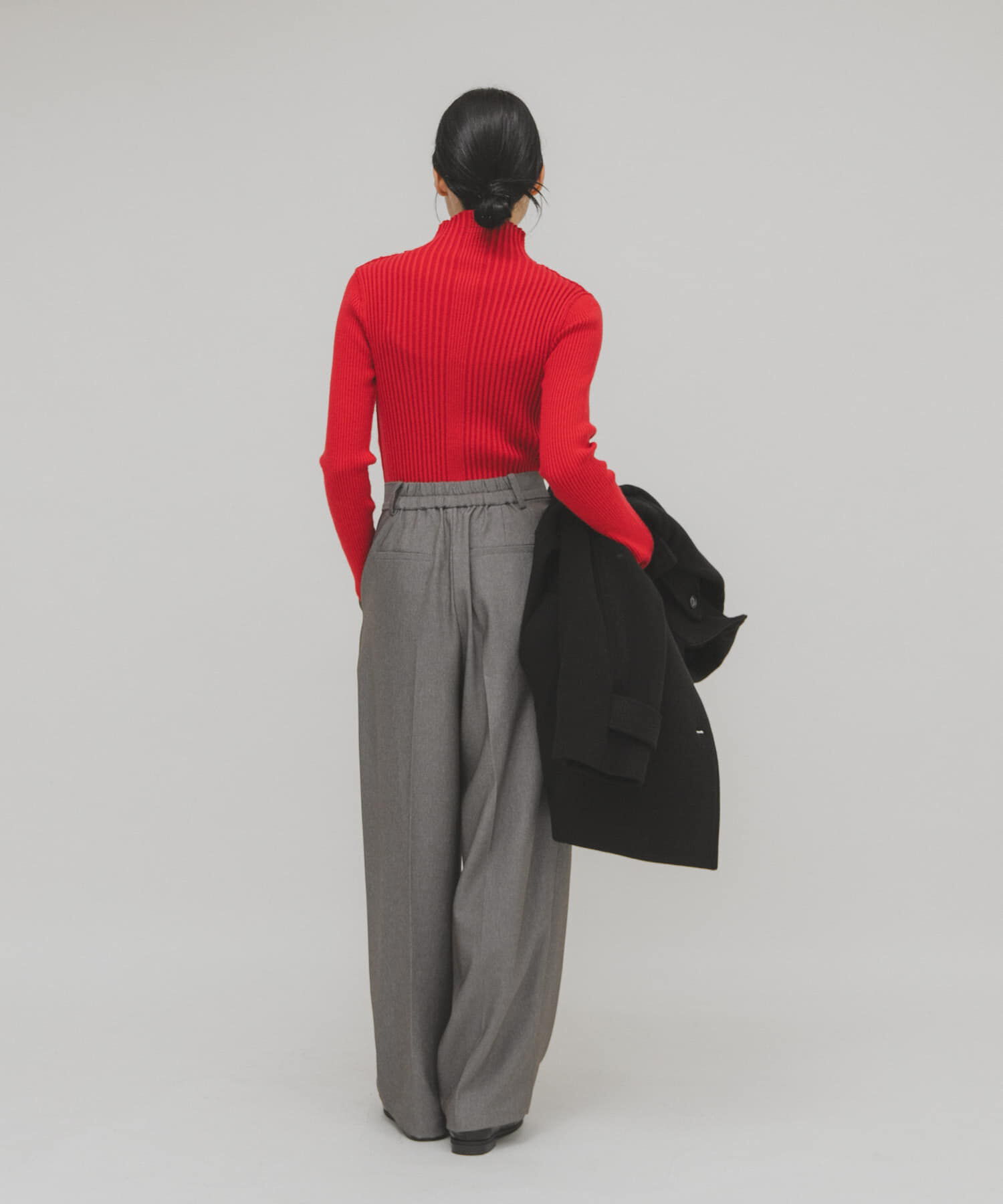  「illi　ランダムRIBハイネックニット」|ニット・セーター|