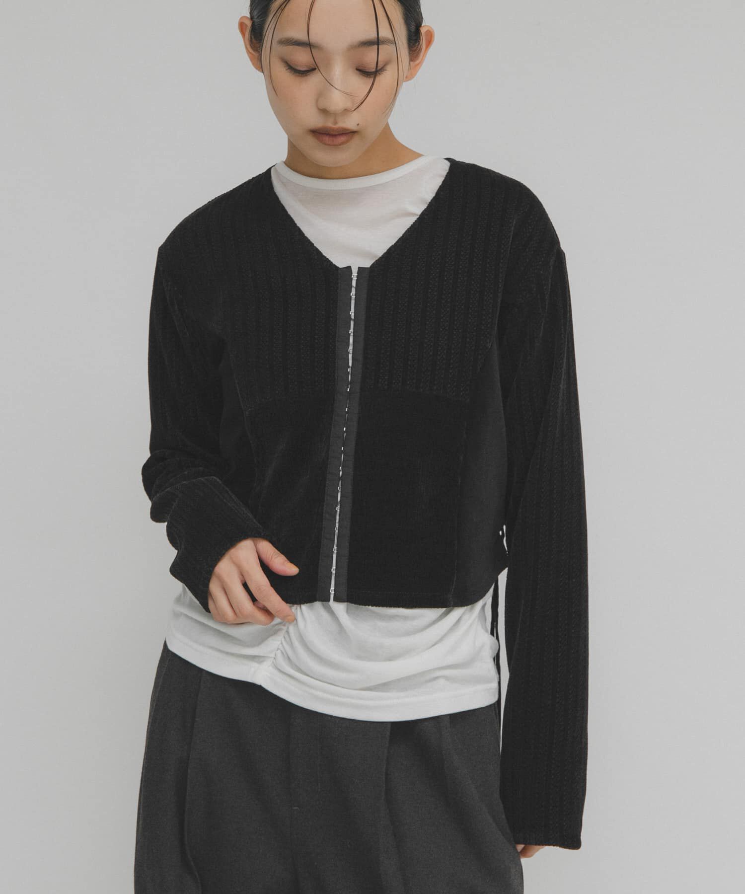  「モールジャガードカーディガン」|カーディガン|