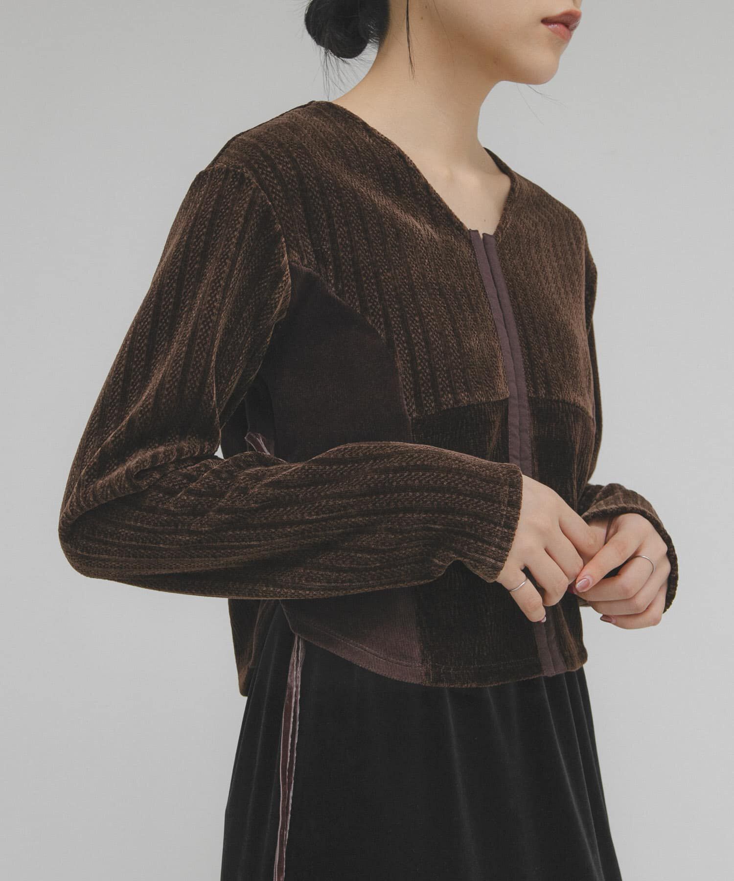  「モールジャガードカーディガン」|カーディガン|ブラウン