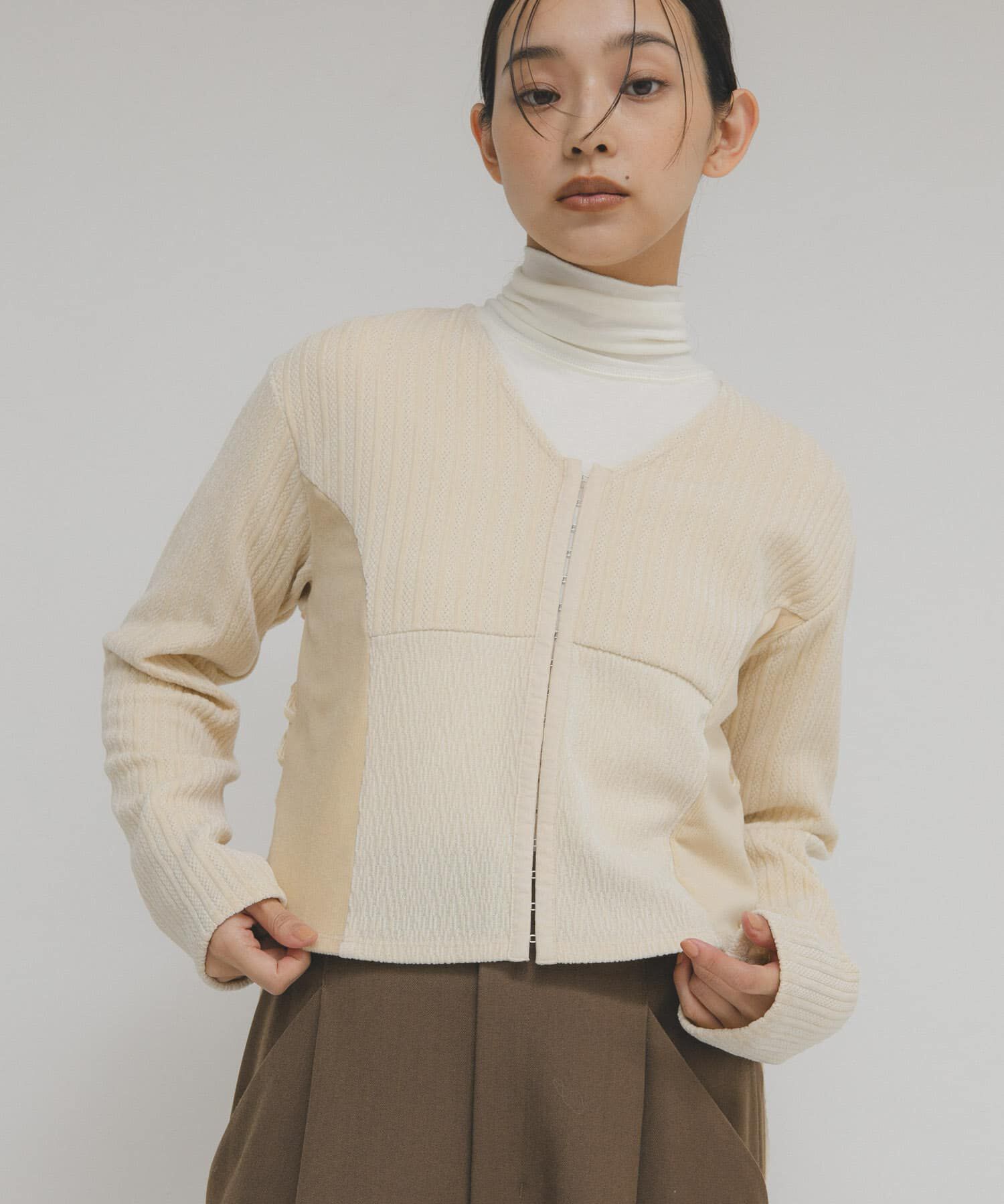  「モールジャガードカーディガン」|カーディガン|