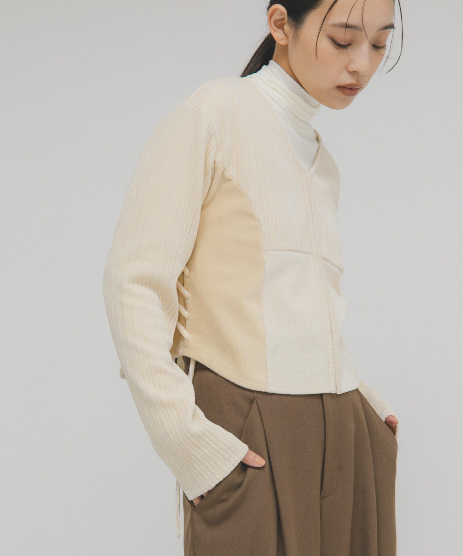  「モールジャガードカーディガン」|カーディガン|