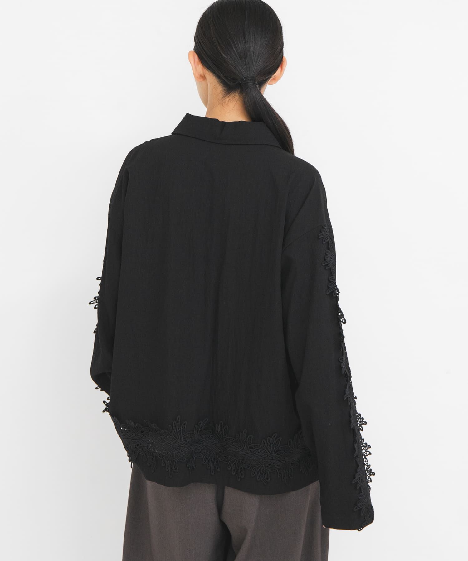  「ヴィンテージライクレースシャツ」|シャツ・ブラウス|