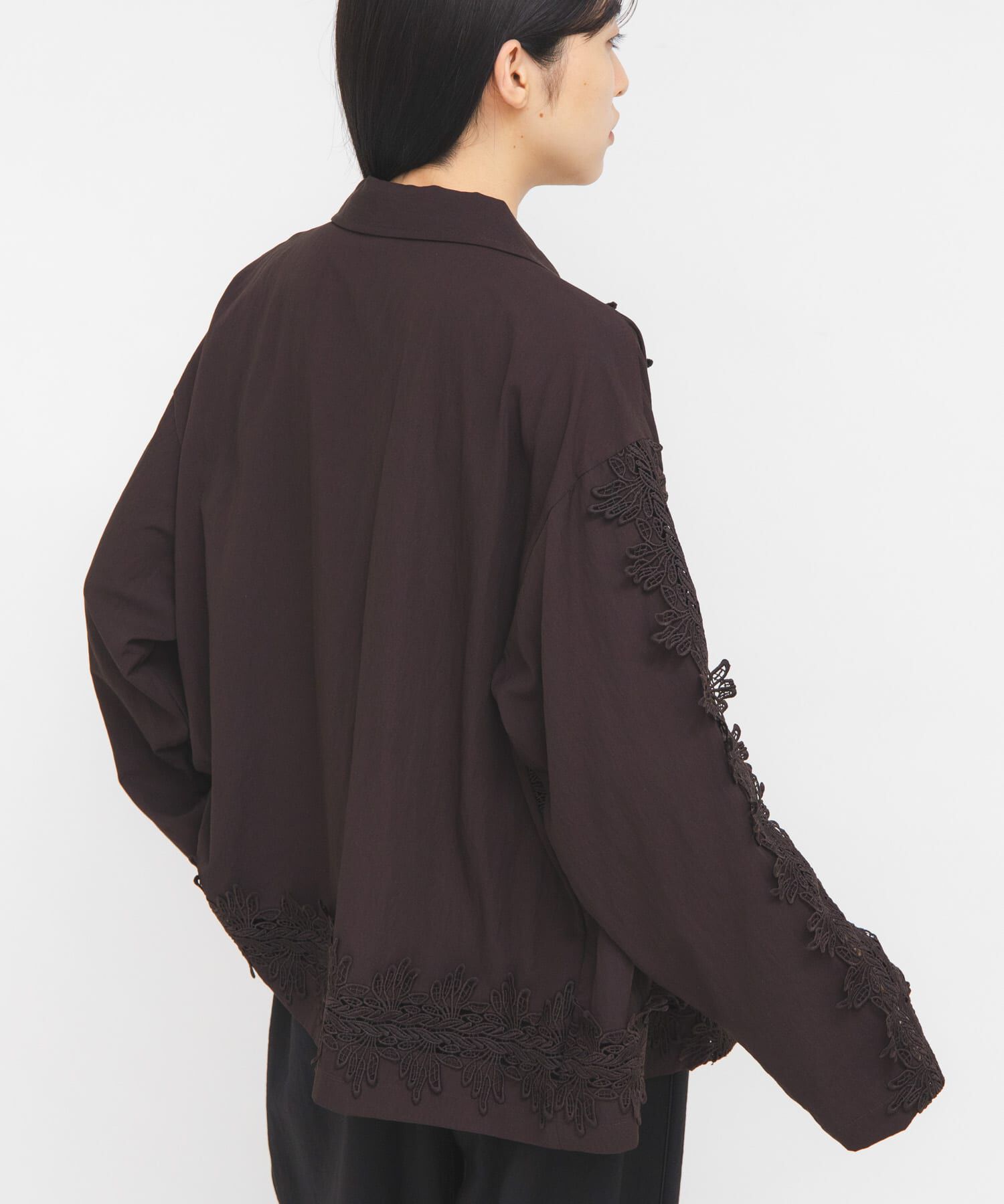  「ヴィンテージライクレースシャツ」|シャツ・ブラウス|