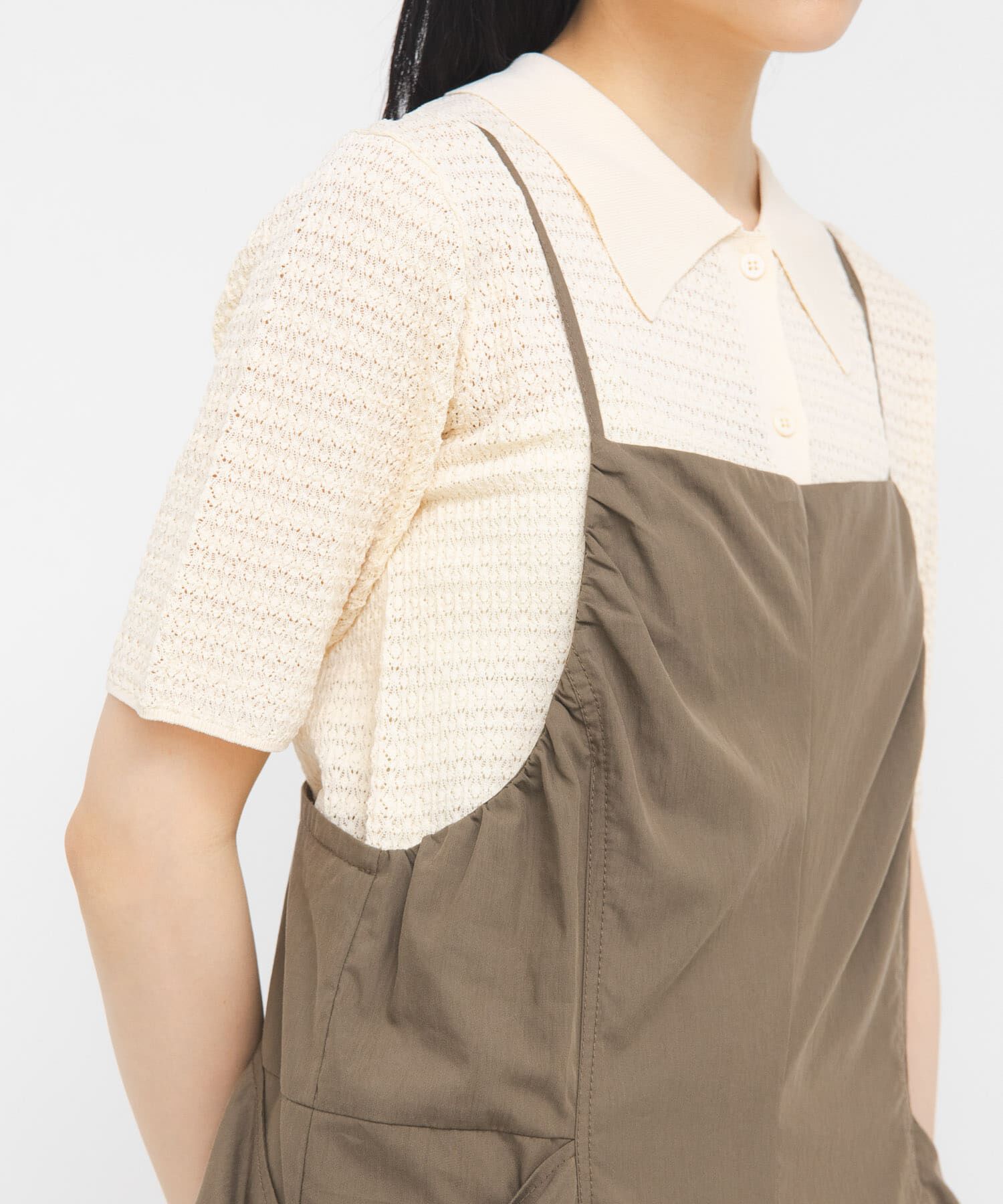  「ラッセルニットシャツ」|ニット・セーター|アイボリー