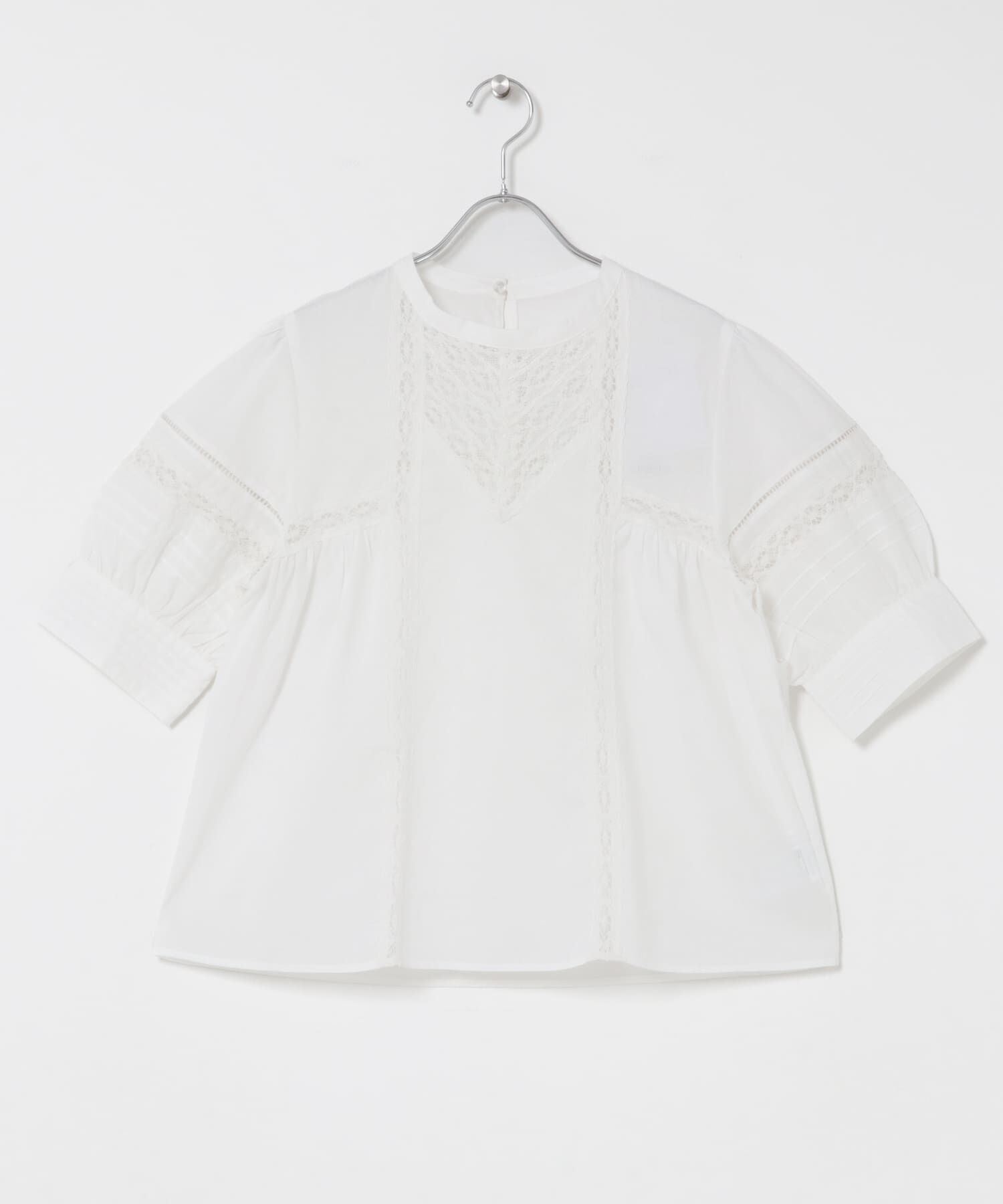  「MIXレースディティールブラウス」|シャツ・ブラウス|