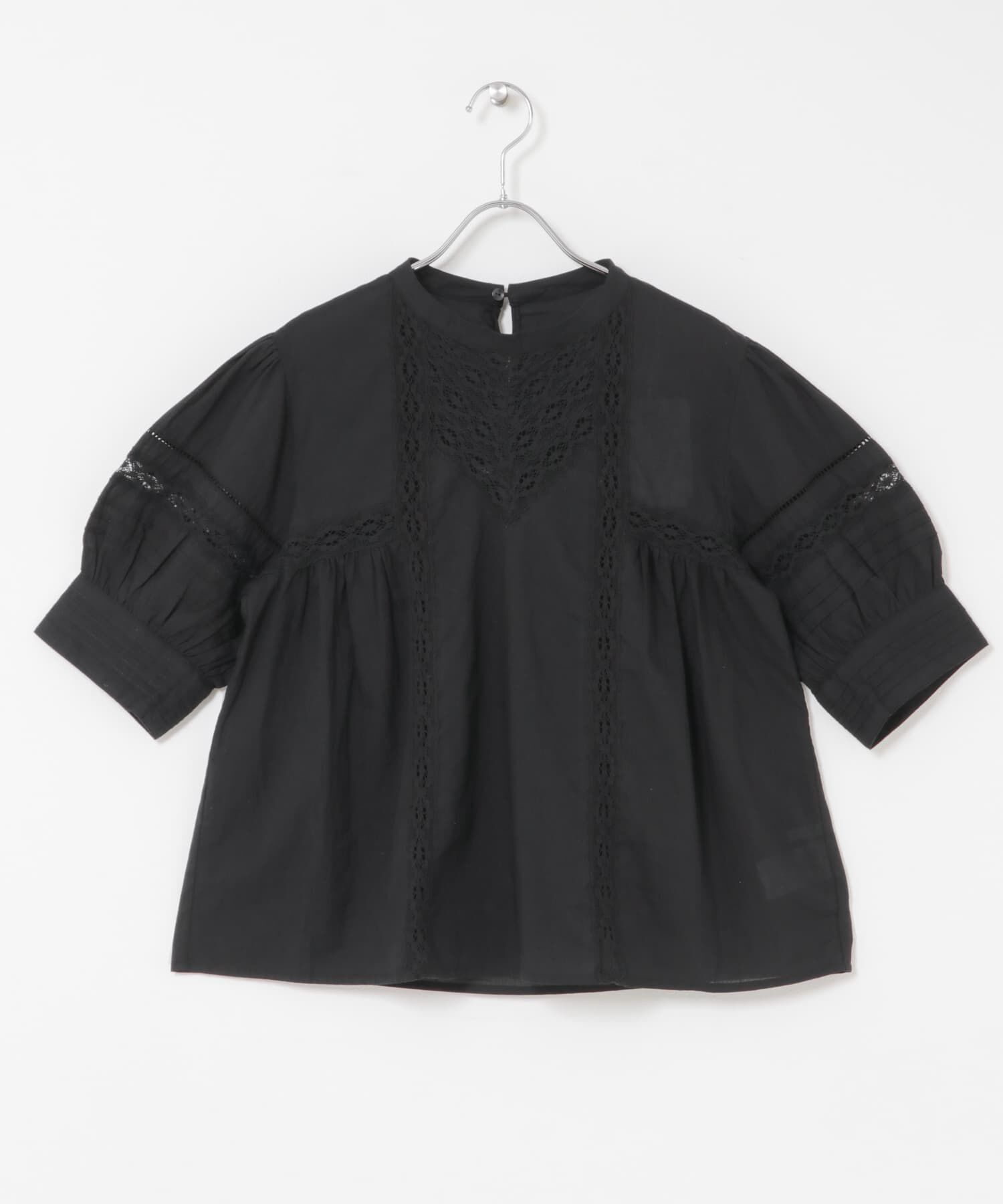  「MIXレースディティールブラウス」|シャツ・ブラウス|