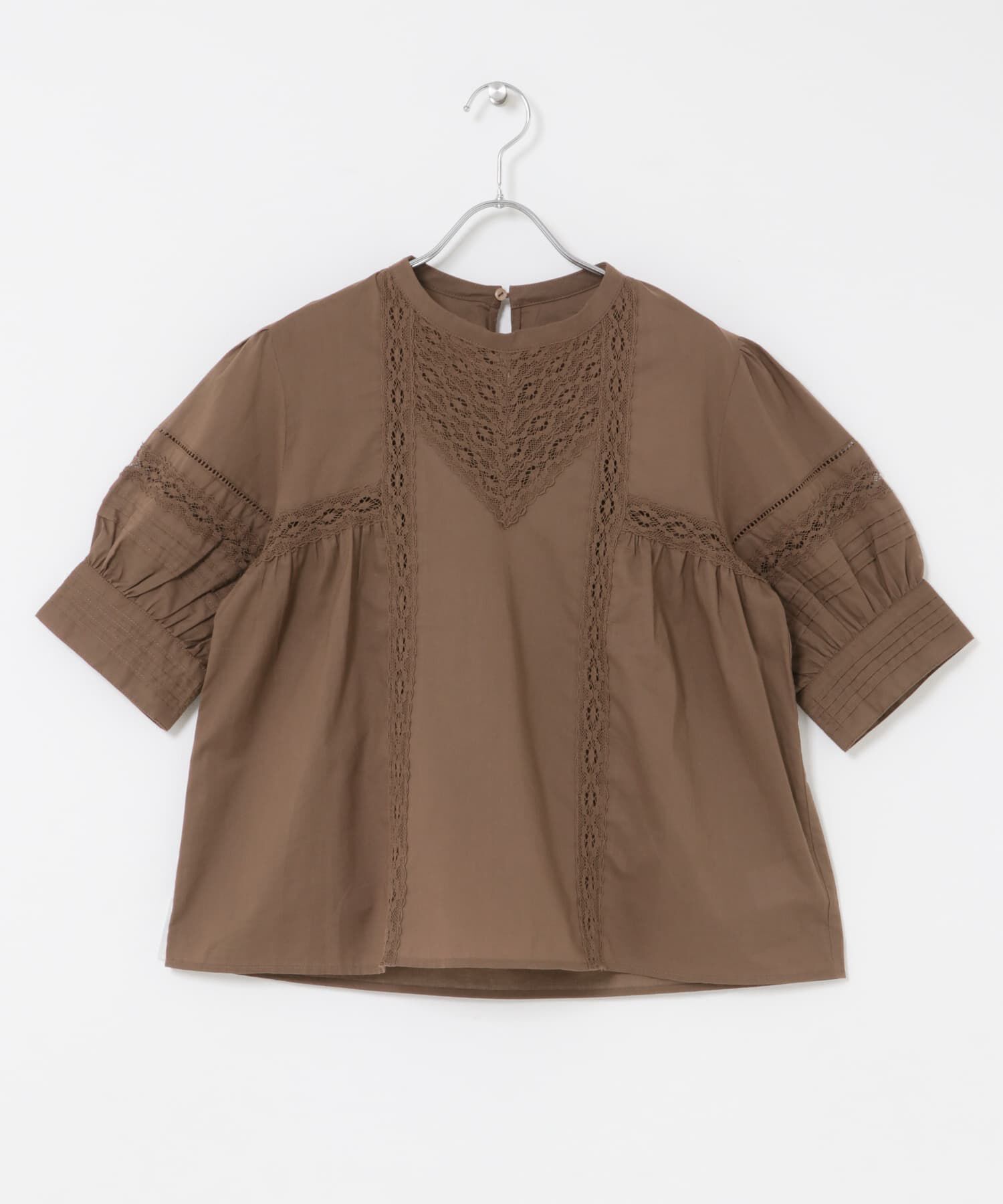  「MIXレースディティールブラウス」|シャツ・ブラウス|