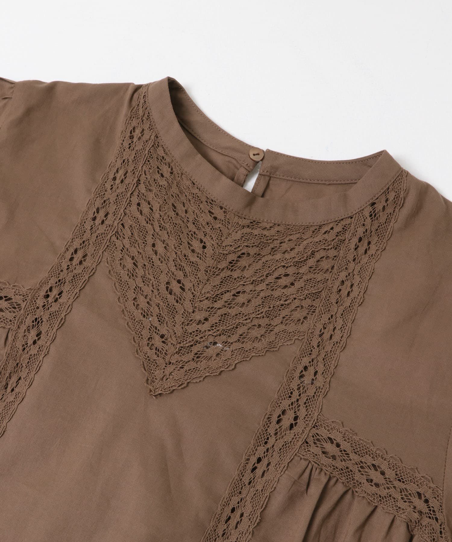  「MIXレースディティールブラウス」|シャツ・ブラウス|