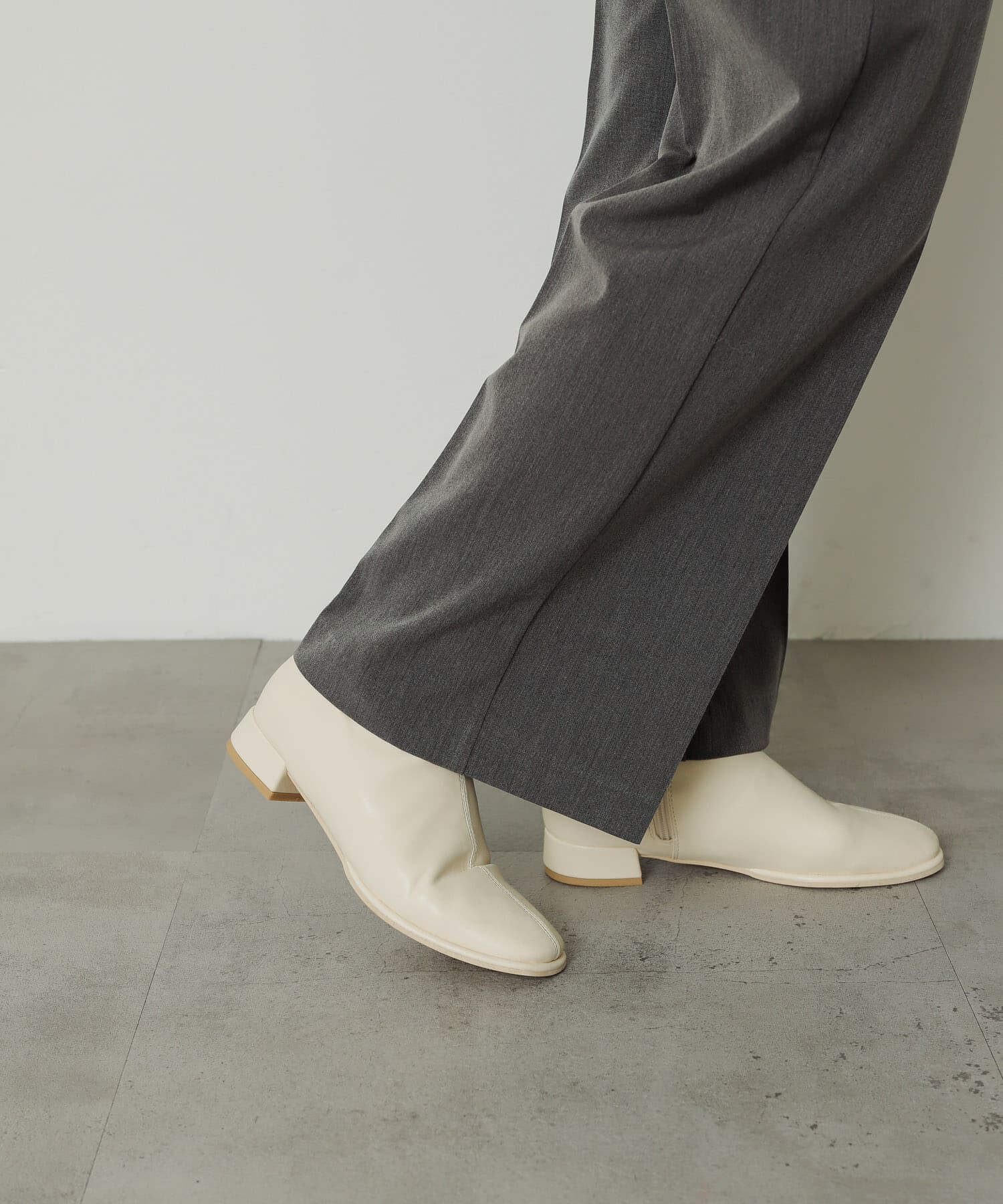 SENSE OF PLACE by URBAN RESEARCH「『4ｻｲｽﾞ展開』『晴雨兼用』ｽｸｴｱﾄｳｾﾝﾀｰｼｰﾑｽﾄﾚｯﾁﾛ」|ショートブーツ|