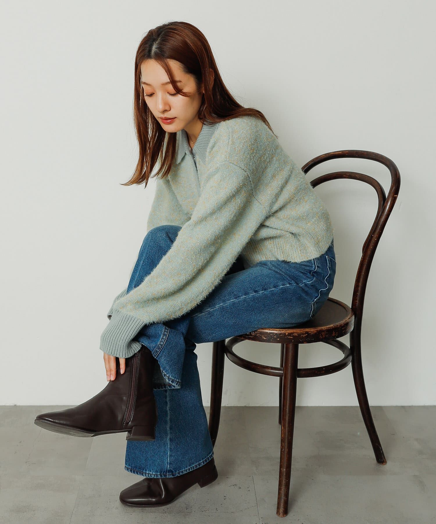 SENSE OF PLACE by URBAN RESEARCH「『4ｻｲｽﾞ展開』『晴雨兼用』ｽｸｴｱﾄｳｾﾝﾀｰｼｰﾑｽﾄﾚｯﾁﾛ」|ショートブーツ|