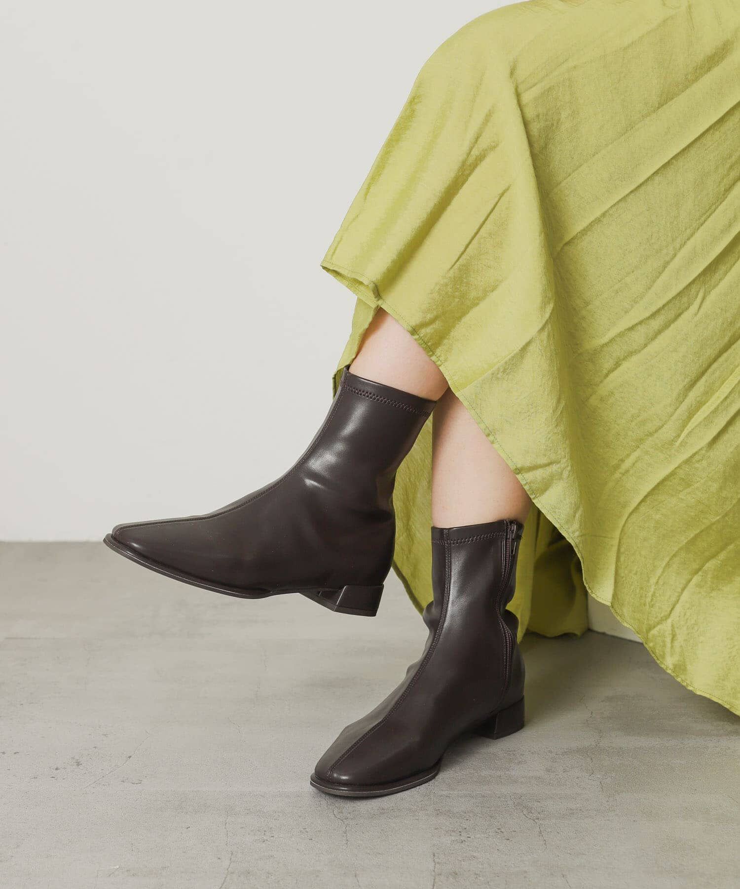 SENSE OF PLACE by URBAN RESEARCH「『4ｻｲｽﾞ展開』『晴雨兼用』ｽｸｴｱﾄｳｾﾝﾀｰｼｰﾑｽﾄﾚｯﾁﾛ」|ショートブーツ|