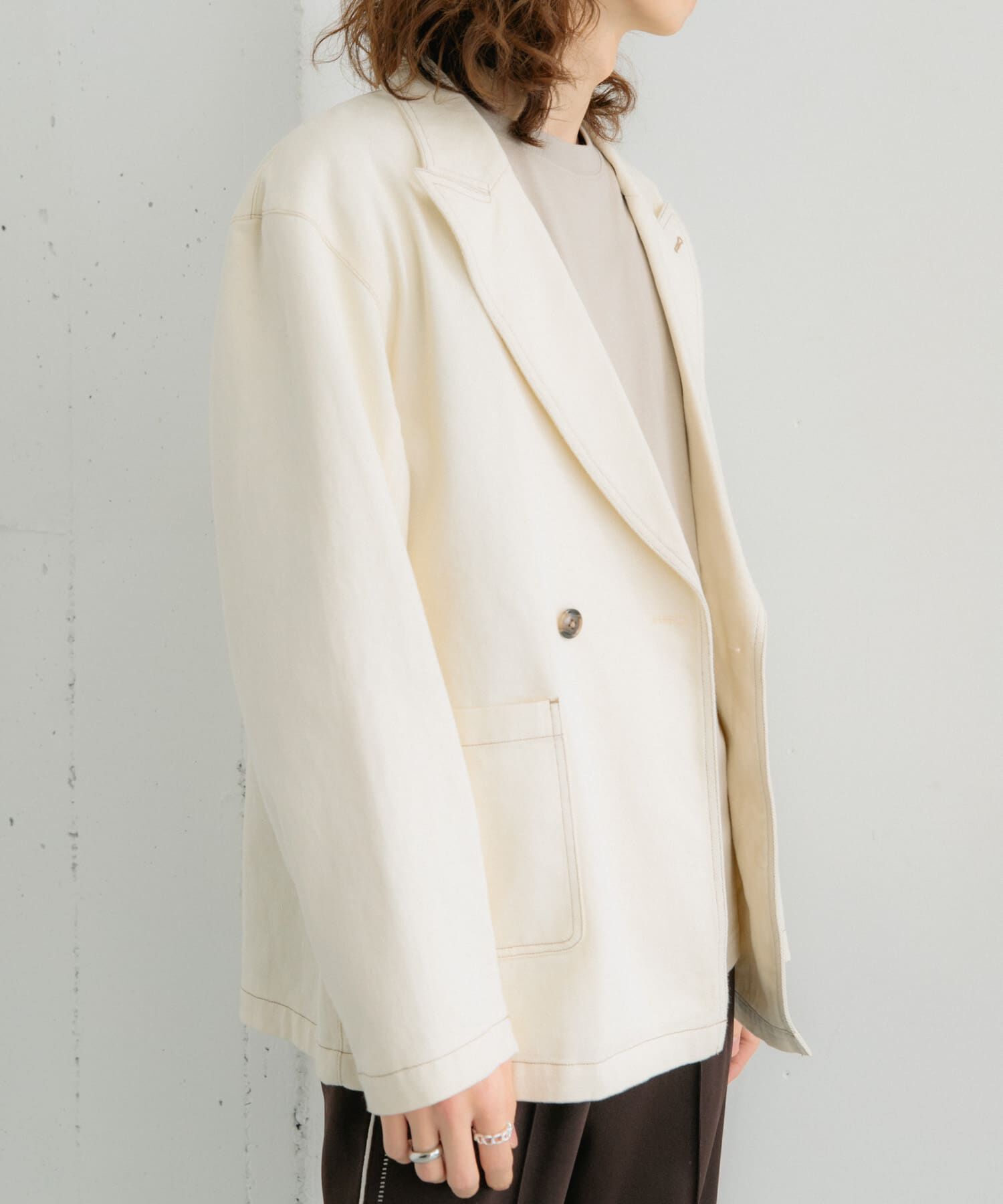 SENSE OF PLACE by URBAN RESEARCH「カツラギステッチアウトルーズジャケット」|その他|