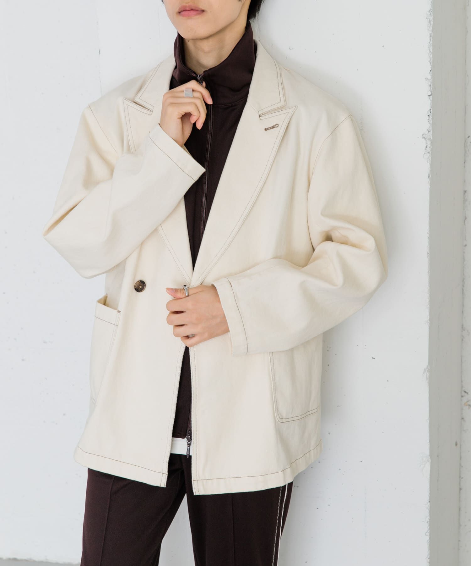 SENSE OF PLACE by URBAN RESEARCH「カツラギステッチアウトルーズジャケット」|その他|