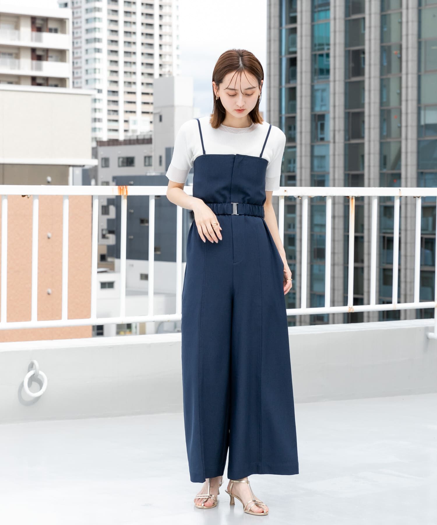 SENSE OF PLACE by URBAN RESEARCH「ストラップツキベルトベアパンツ」|スカート|