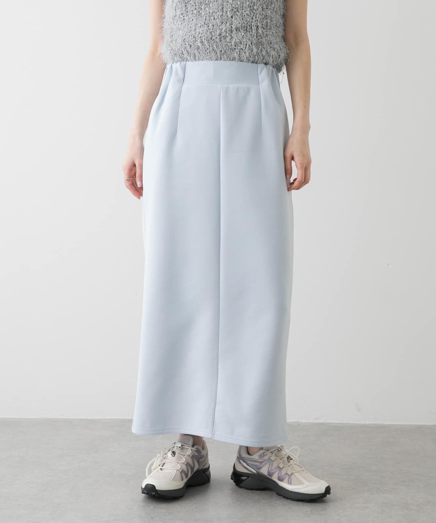 SENSE OF PLACE by URBAN RESEARCH「ダンボールカットストレートスカート」|スカート|ライトブルー