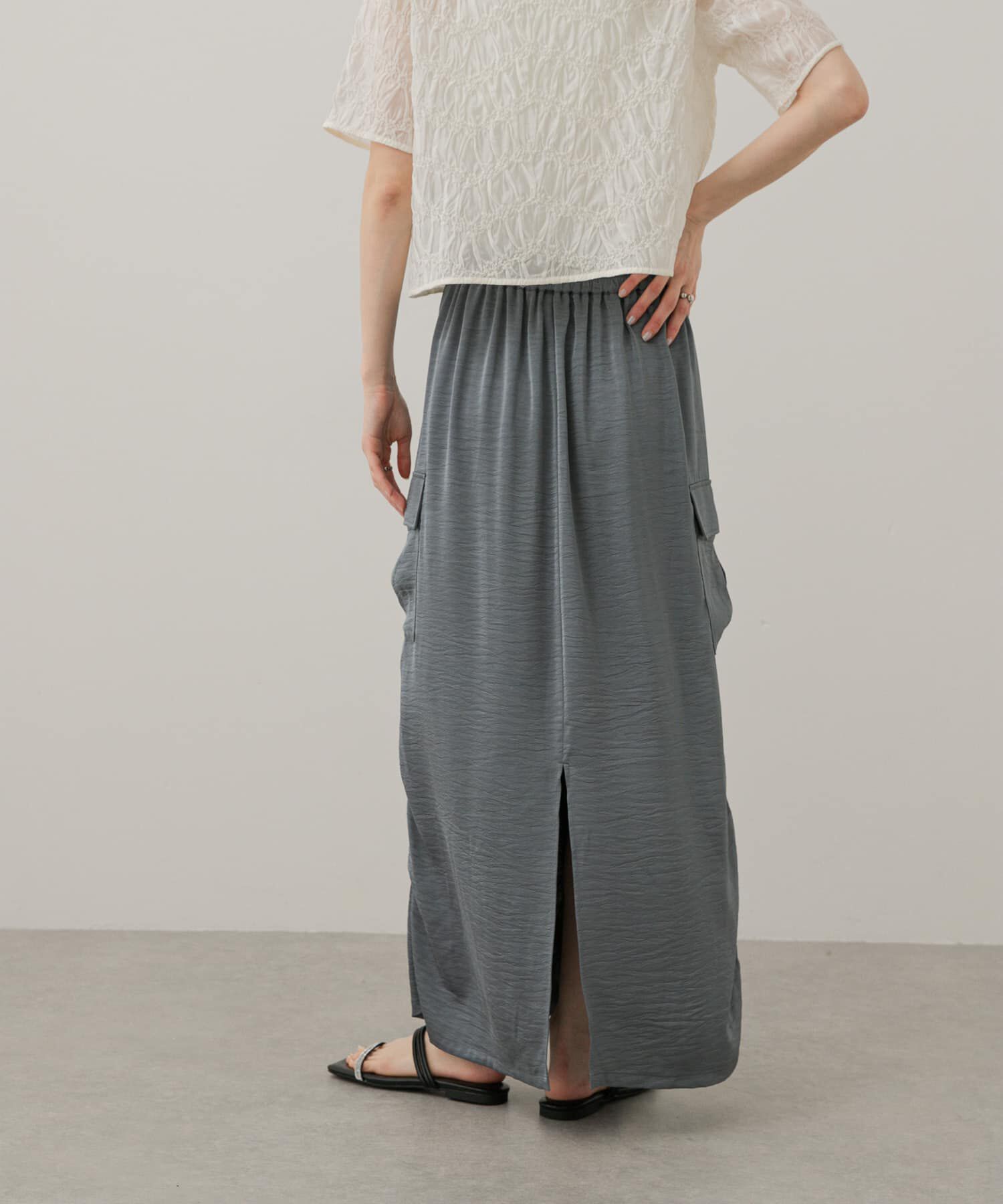 SENSE OF PLACE by URBAN RESEARCH「サテンサイドポケットスカート」|スカート|