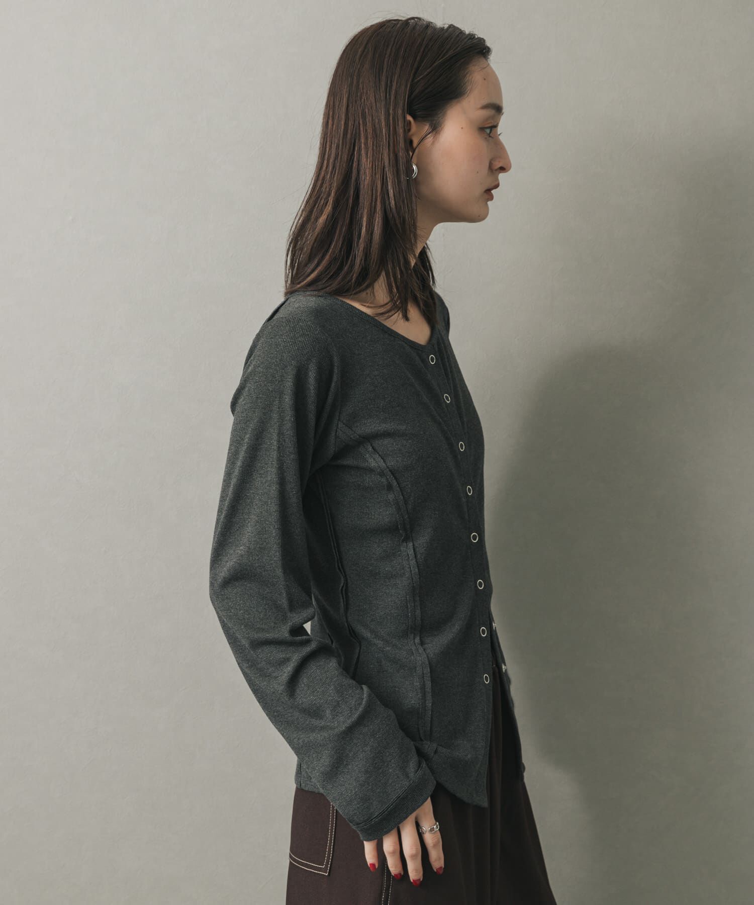 SENSE OF PLACE by URBAN RESEARCH「パネルリブカットカーディガン」|カーディガン|