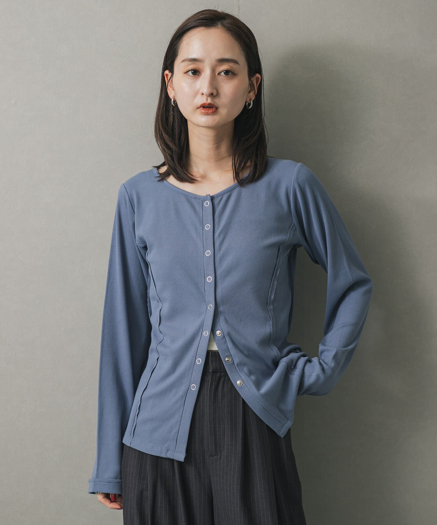 SENSE OF PLACE by URBAN RESEARCH「パネルリブカットカーディガン」|カーディガン|