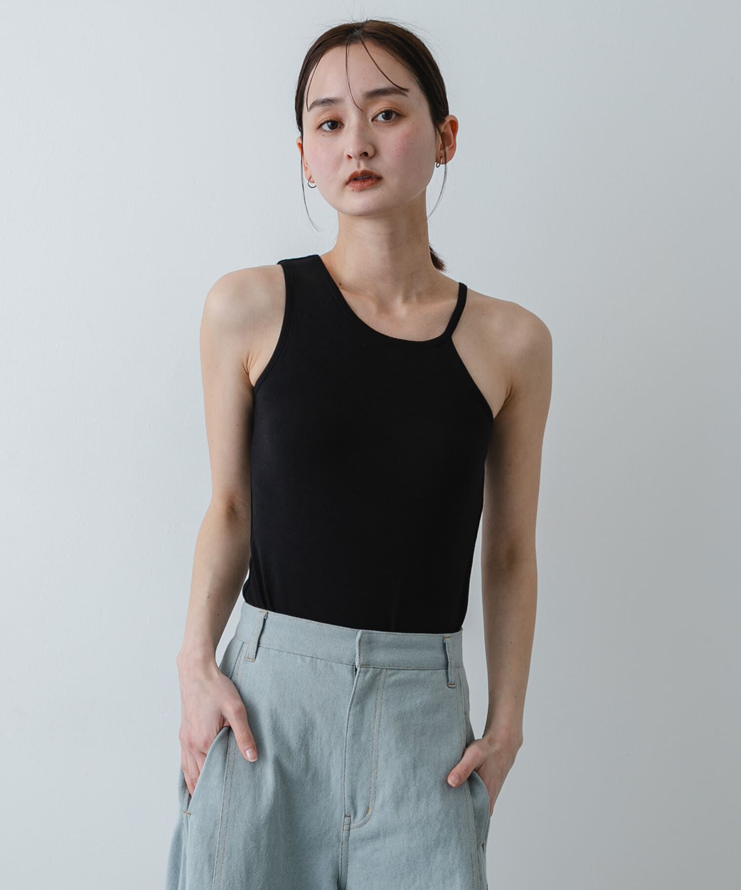 SENSE OF PLACE by URBAN RESEARCH「アシメネックカップツキキャミソール」|キャミソール|