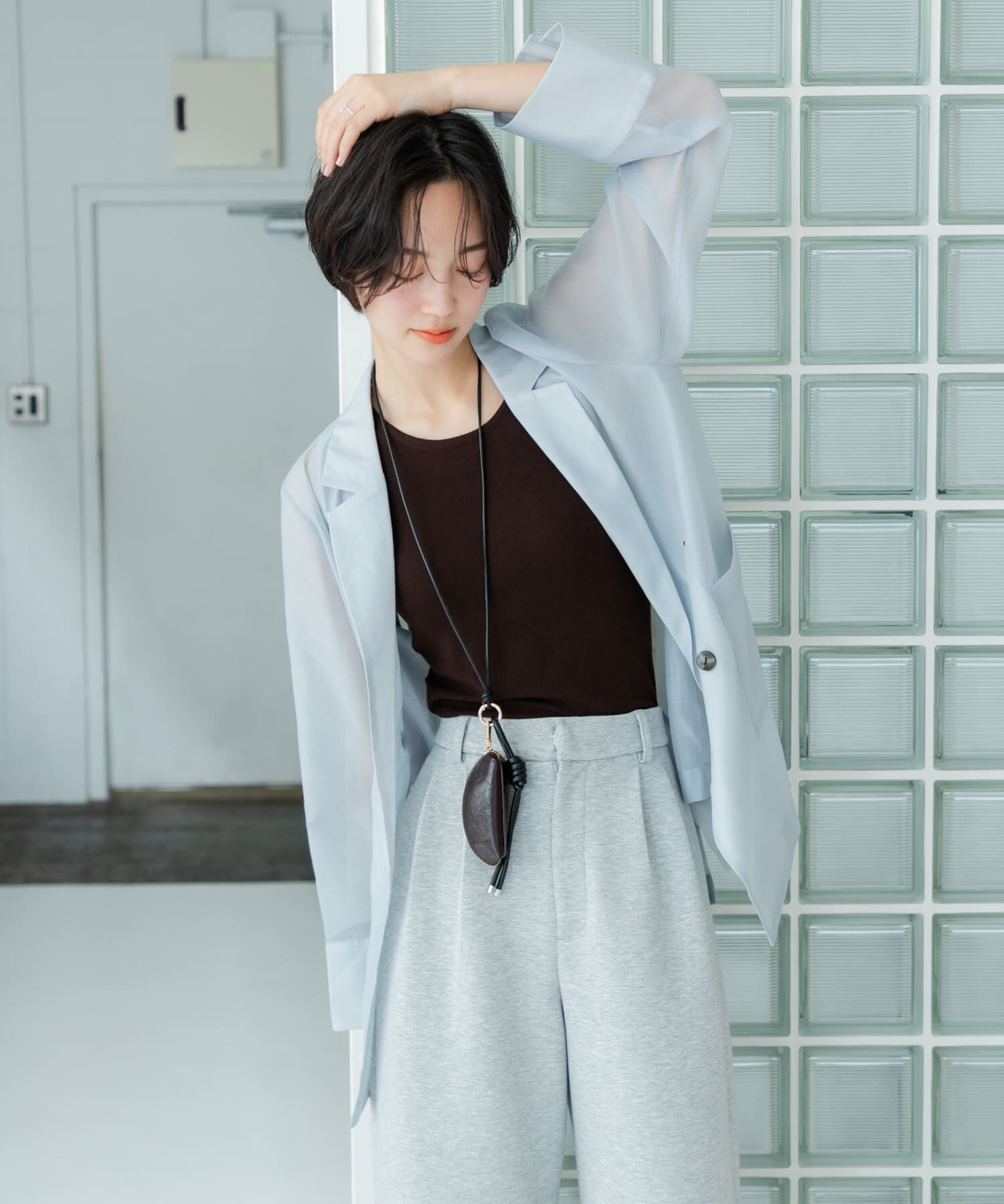 SENSE OF PLACE by URBAN RESEARCH「アシメネックカップツキキャミソール」|キャミソール|