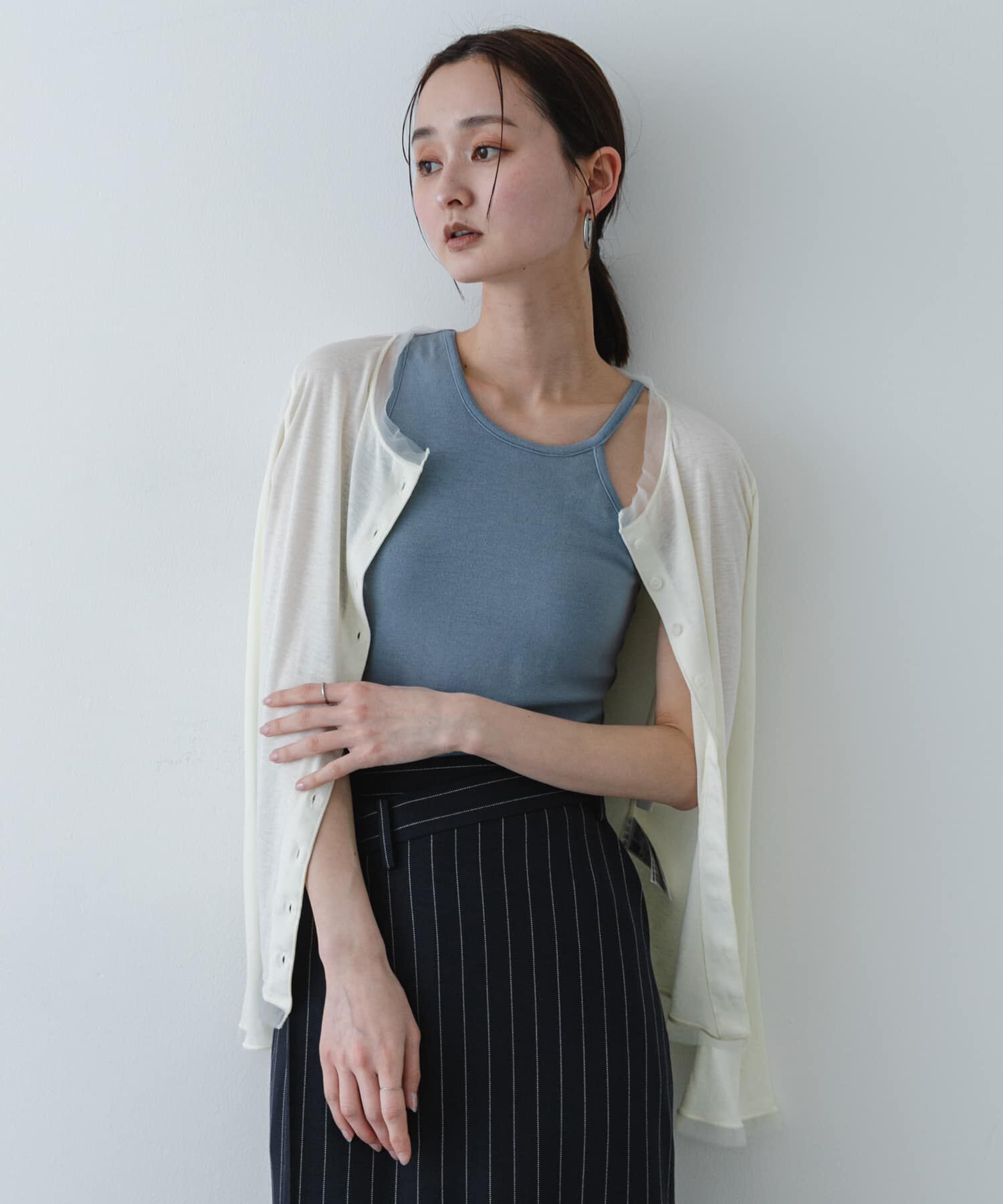 SENSE OF PLACE by URBAN RESEARCH「アシメネックカップツキキャミソール」|キャミソール|